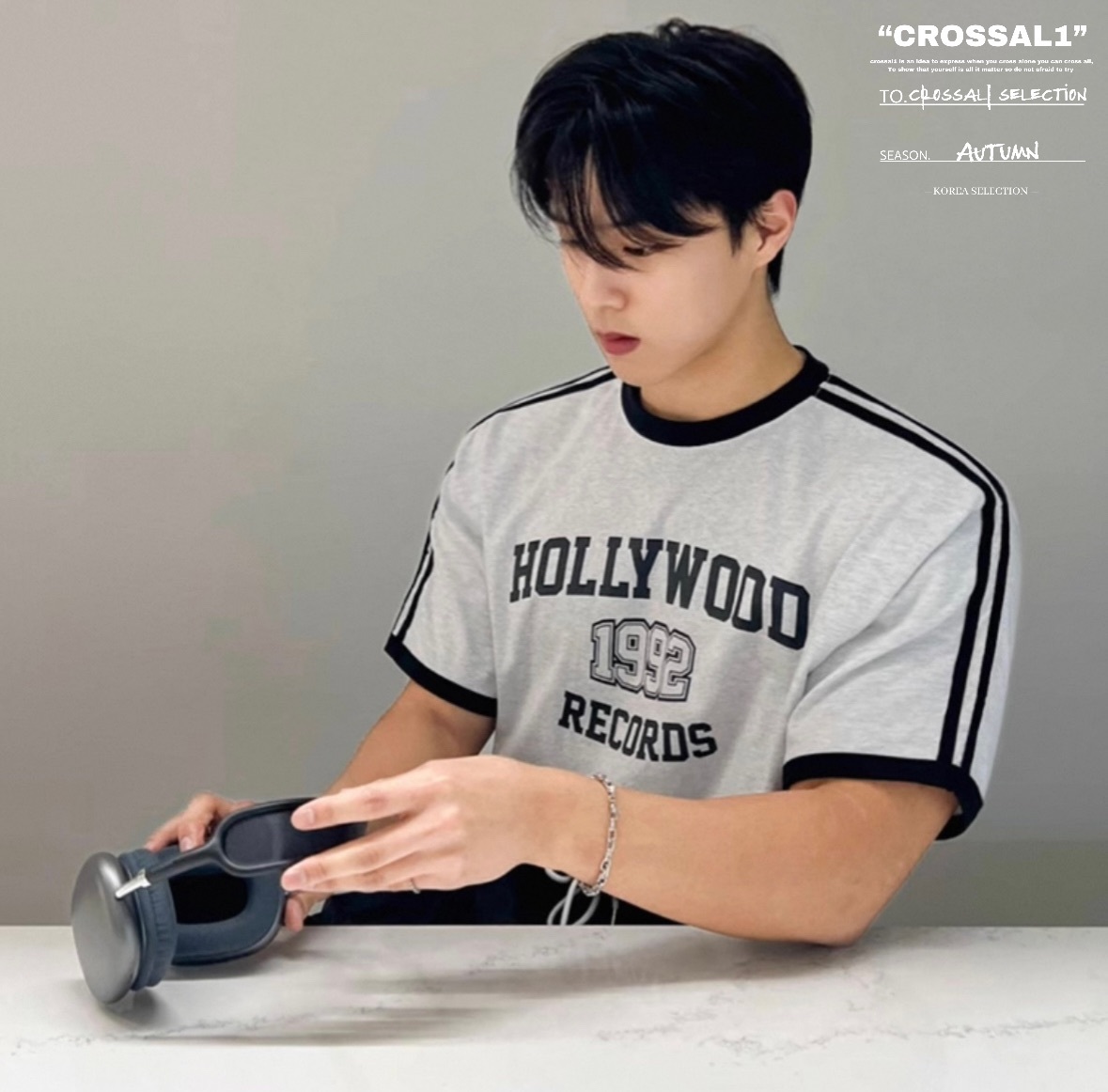 好萊塢描邊短袖上衣