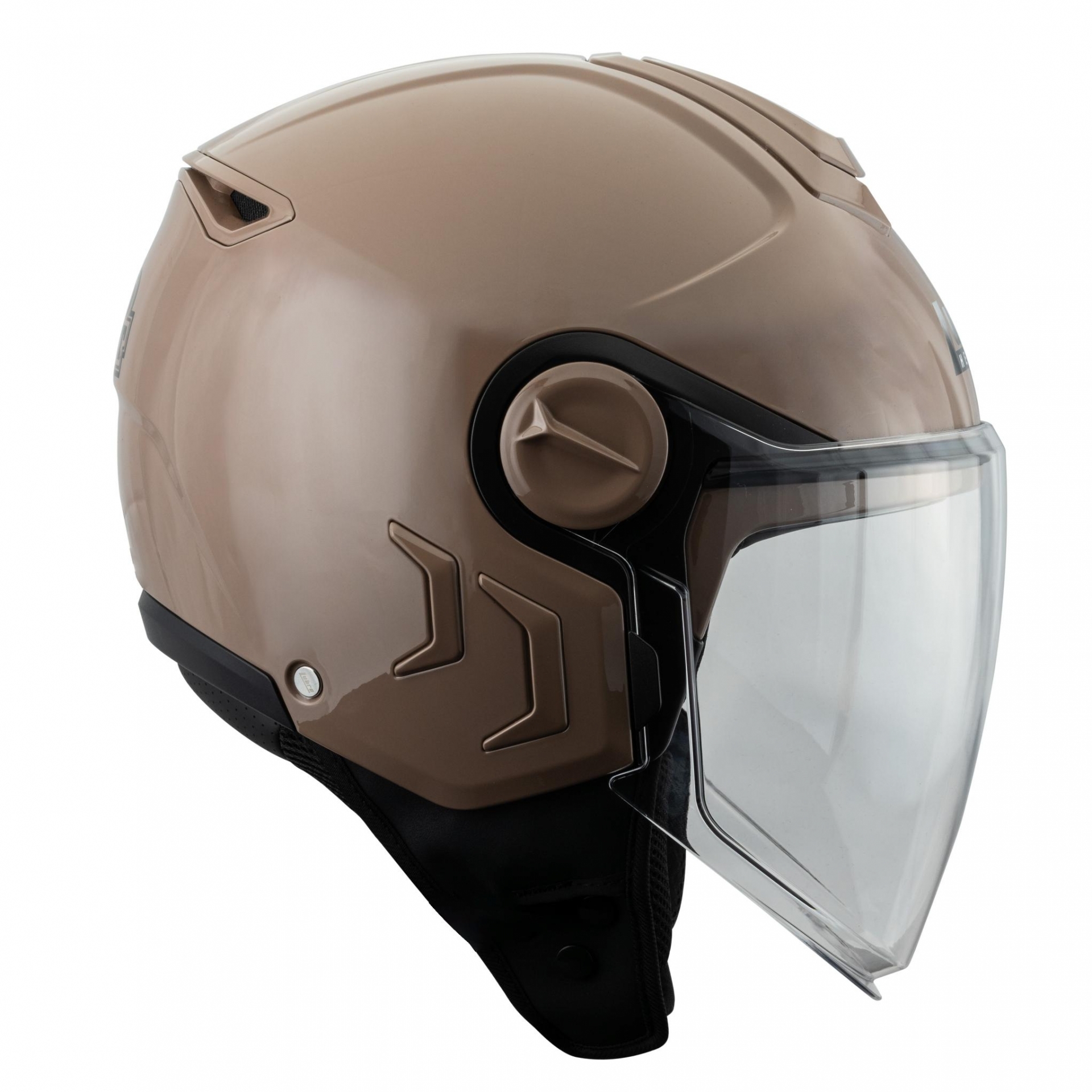 LUBRO NEO JET 可可 素色 內墨片 四分之三罩式帽款