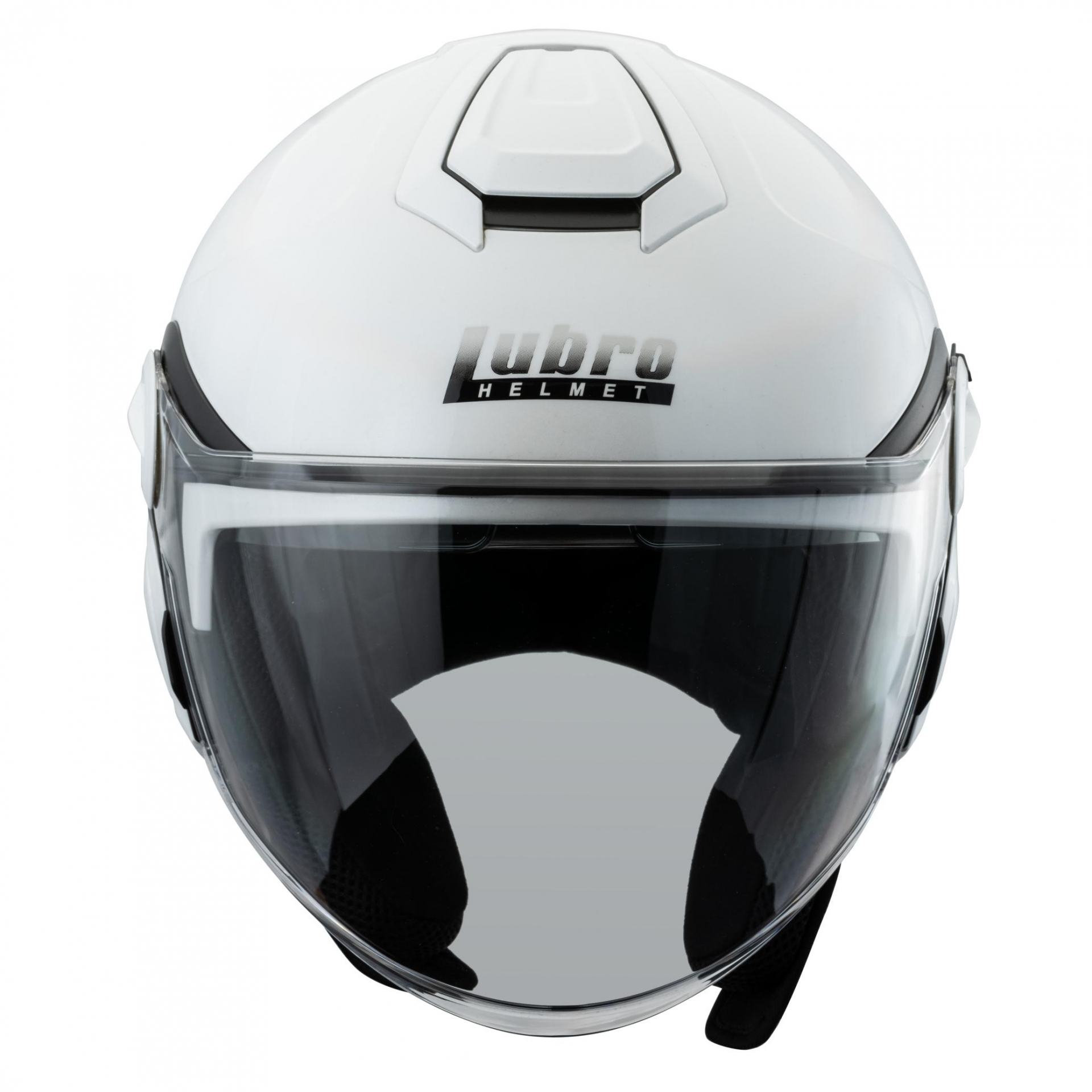 LUBRO NEO JET 珍珠白 素色 內墨片 四分之三罩式帽款