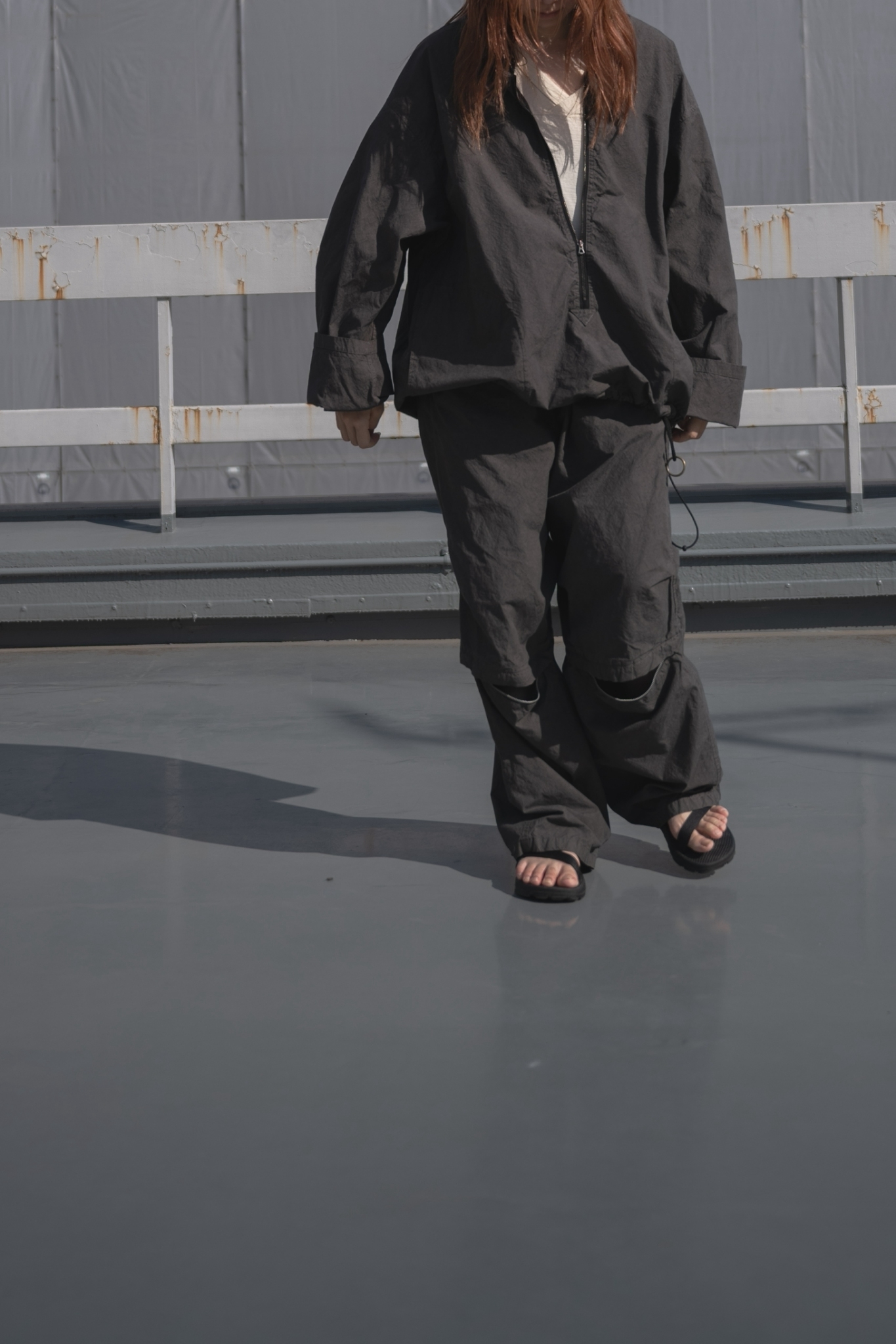 barbell object - dyed hn top / black