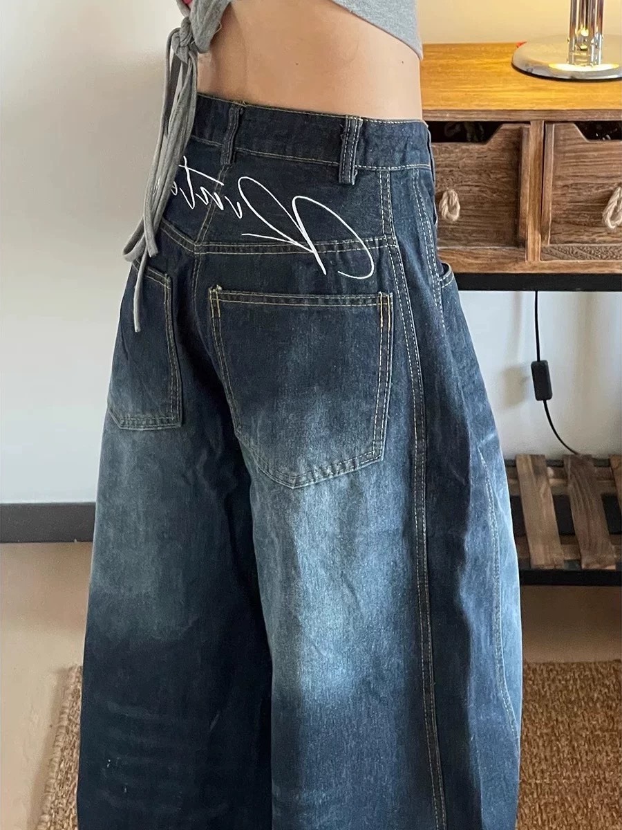 (GOAL) 美式復古刺繡彎刀褲 FIVELGENE 7647