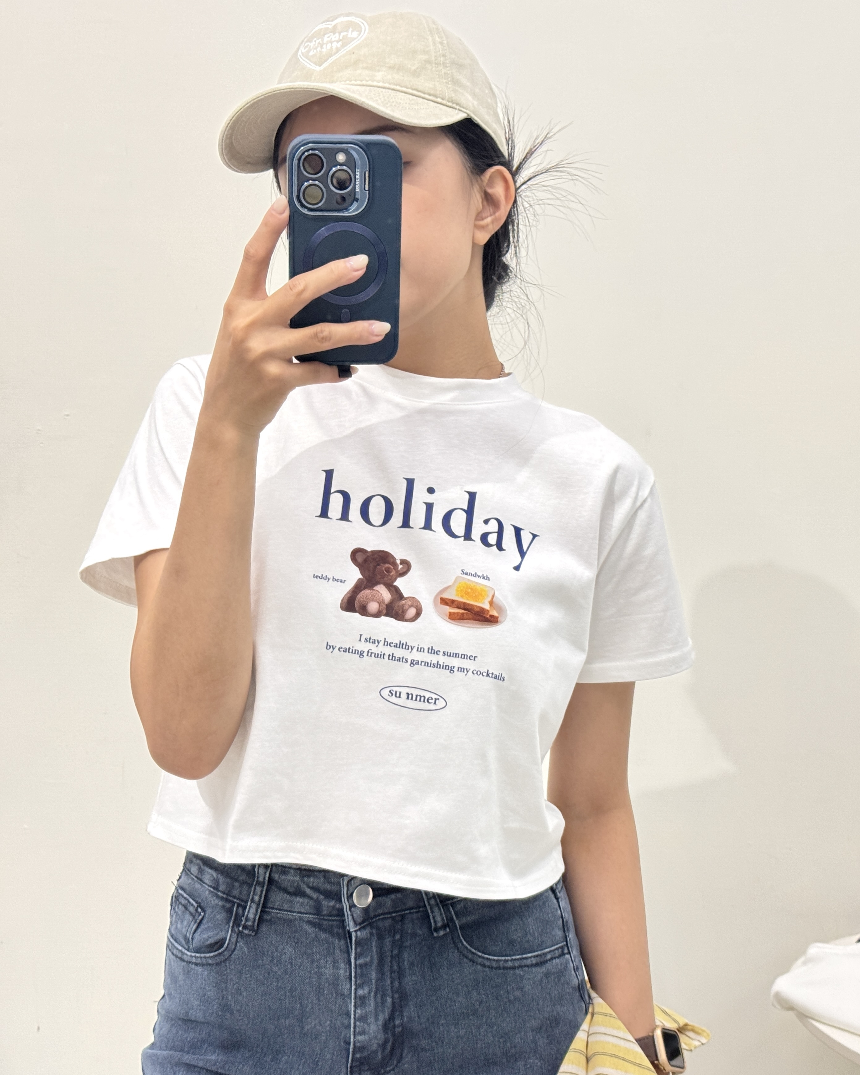 holiday 狗狗吐司短版上衣-2202