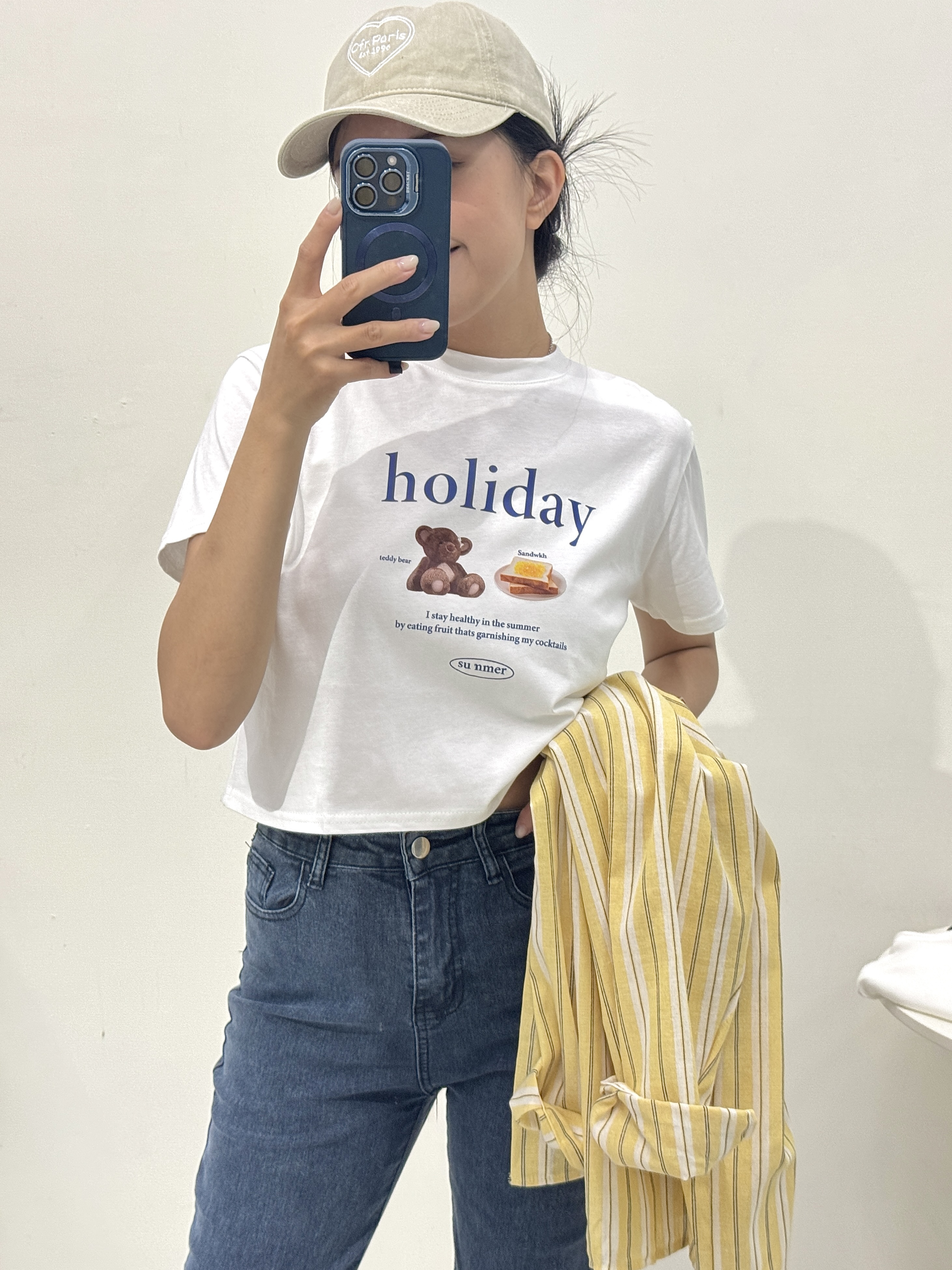 holiday 狗狗吐司短版上衣-2202