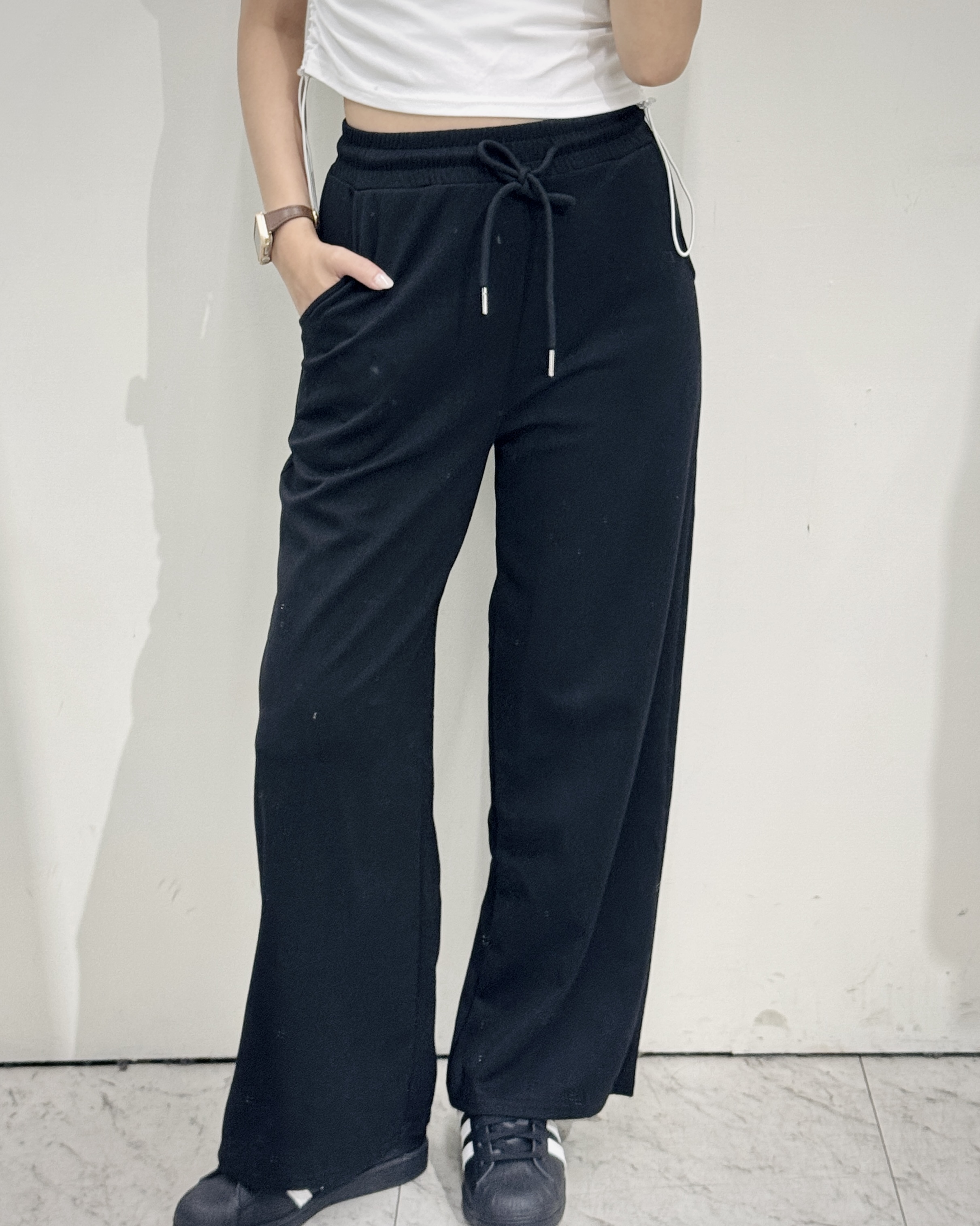 寬腰棉質寬褲-8856