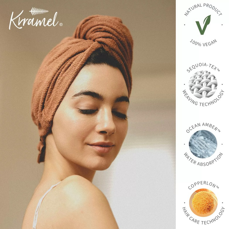 美國 KRRAMEL 黑科技超強 乾髮帽 超強吸水 速乾帽