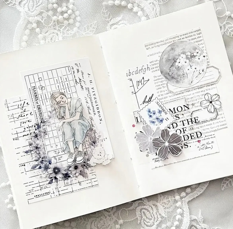 韓國 ggaggong．花朵郵票造型模造紙貼紙