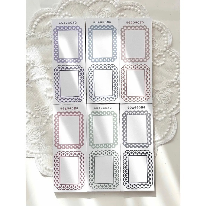 韓國 ggaggong．方形星圈圈 便箋紙本 基本色/飽和色