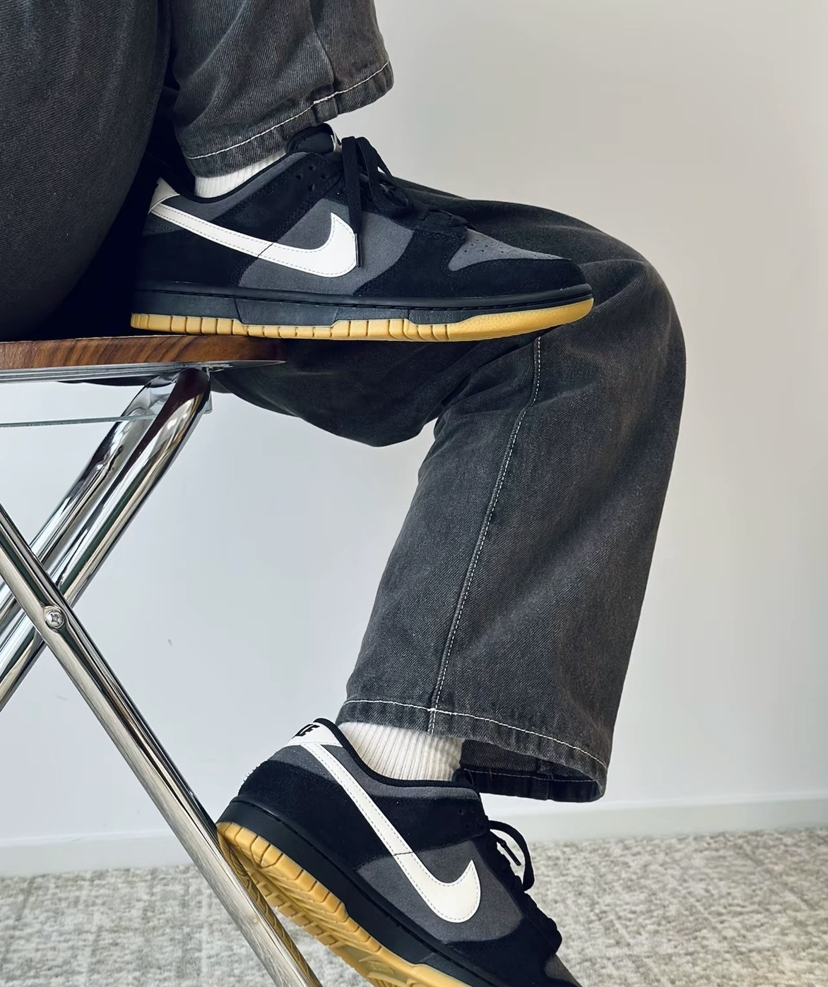 NIKE DUNK LOW RETRO SE 黑灰 麂皮 復古 焦糖底 男款 HQ1931-001