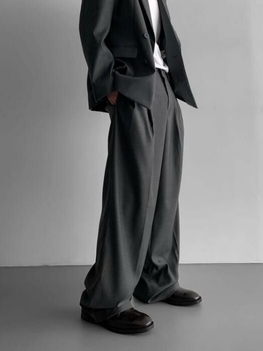 淨色鬆身西褲 D.B.Y.M-036P