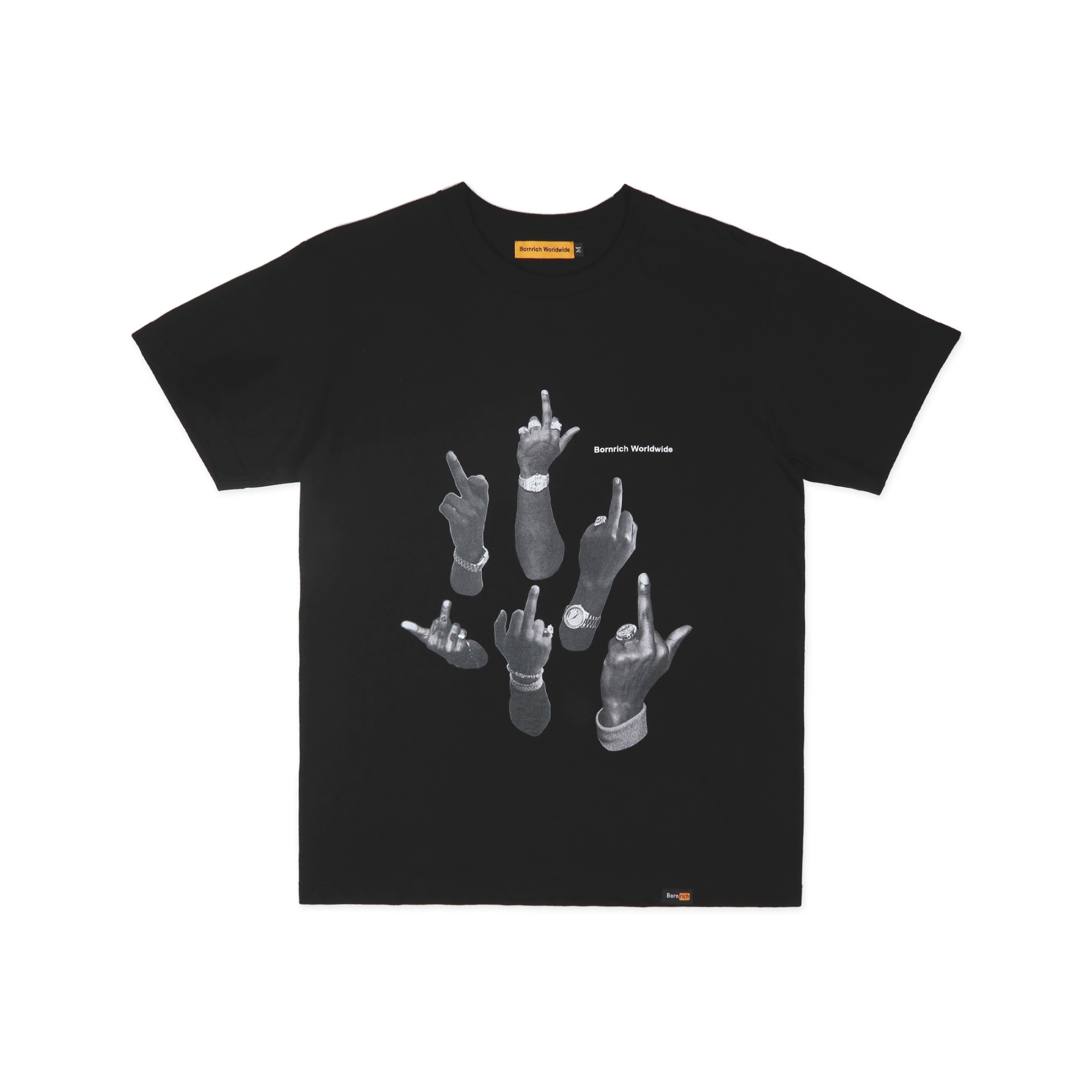 Bornrich / F.F.F Tee 中指純棉短Tee