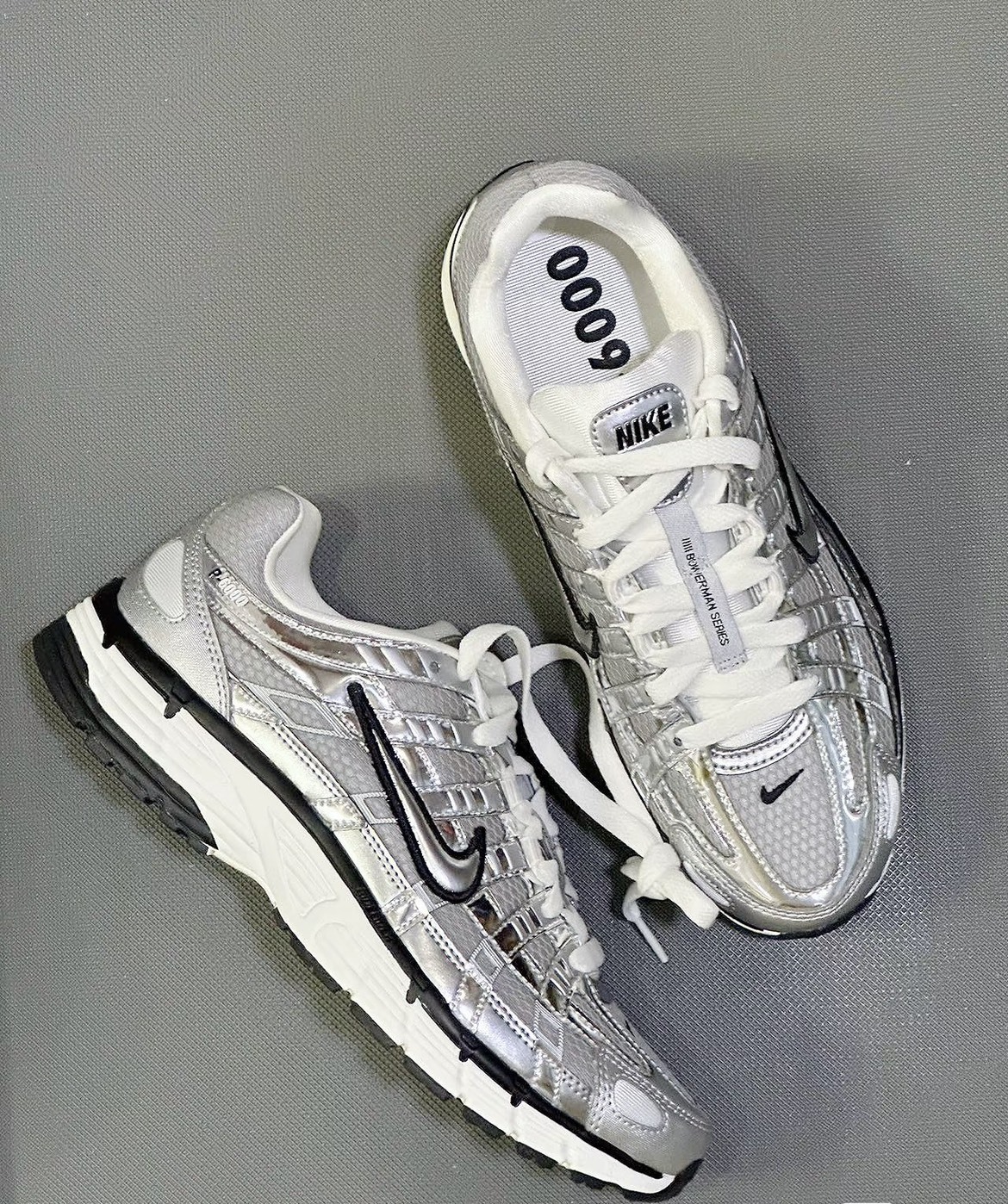 NIKE P-6000 金屬 液態銀 男女同款 CN0149-001