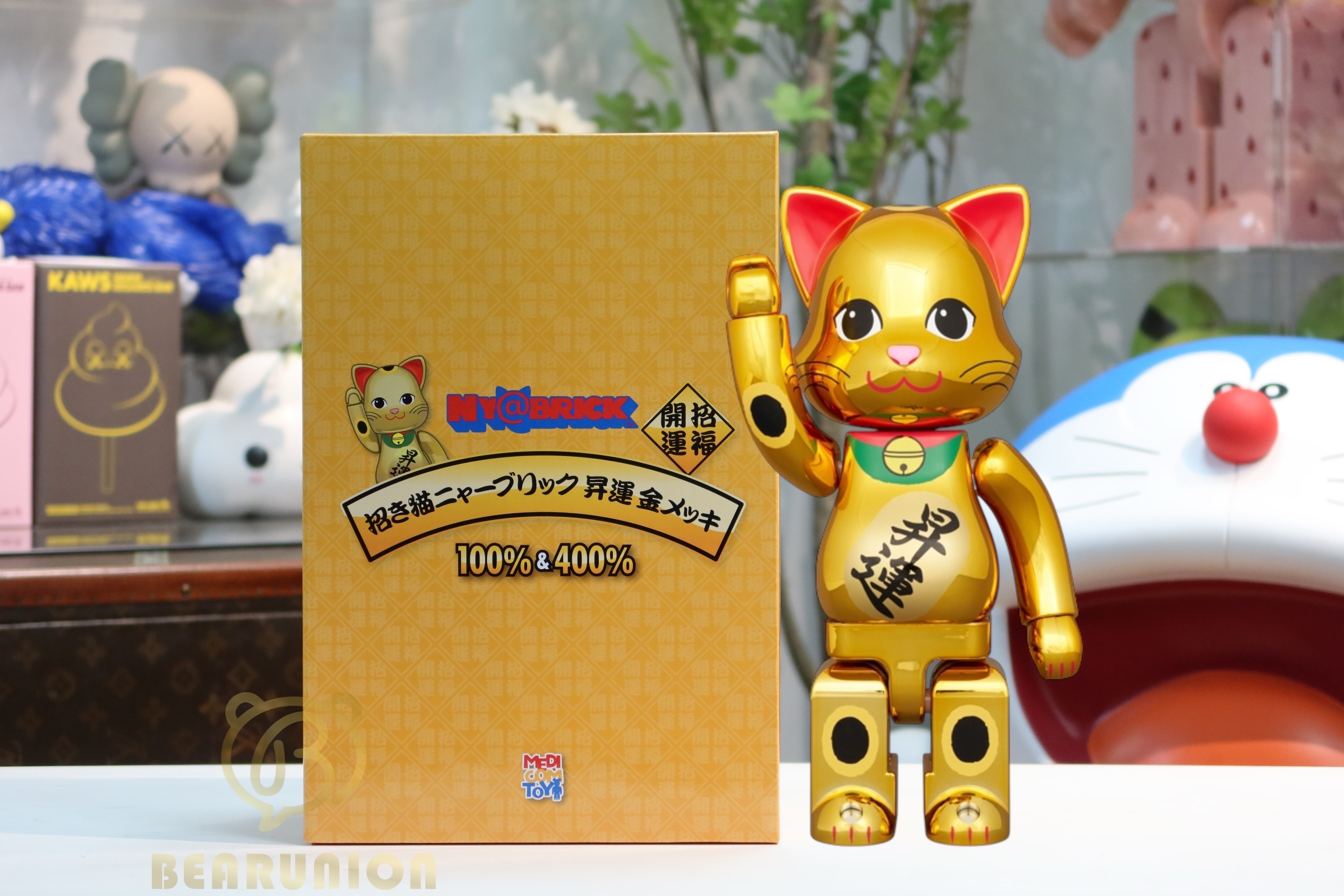 🥇現貨🥇 NY@BRICK 400% 招き猫昇運金メッキ