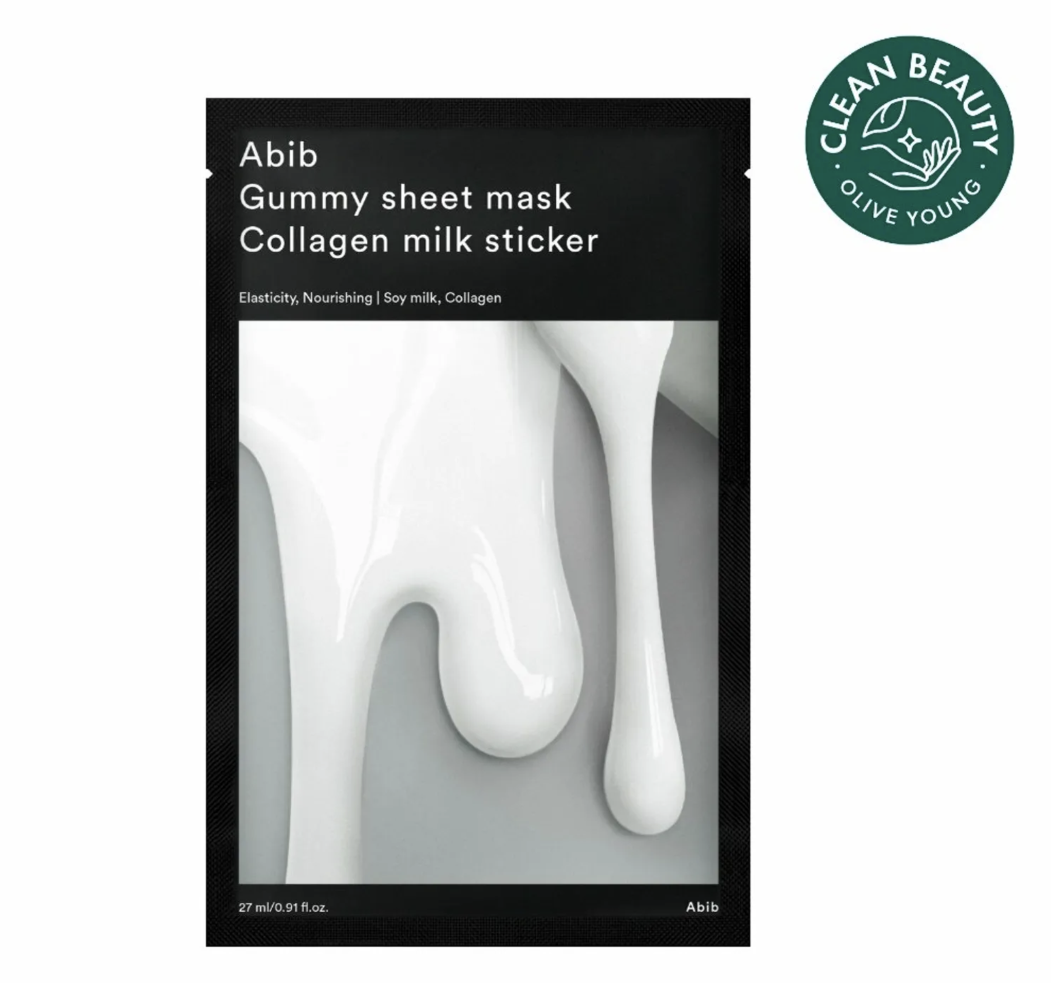 ABIB 香口膠牛奶膠原蛋白保濕美白面膜