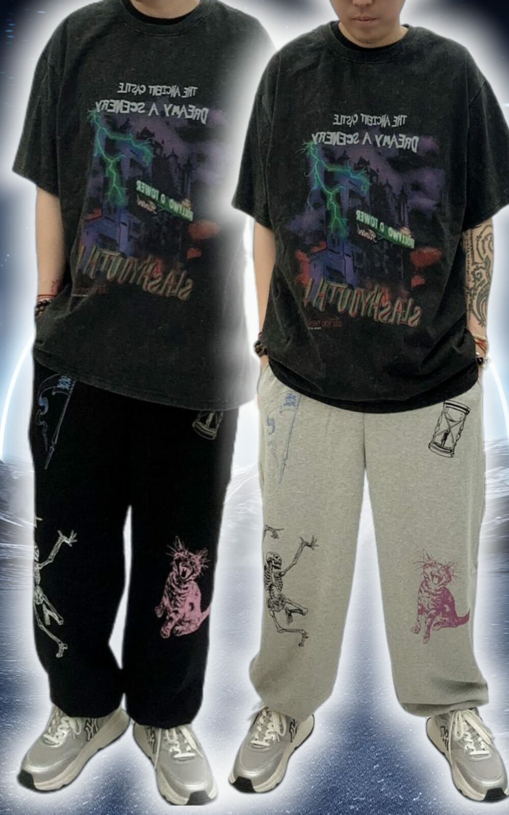 韓國連線 彩圖運動褲（K3 M525）