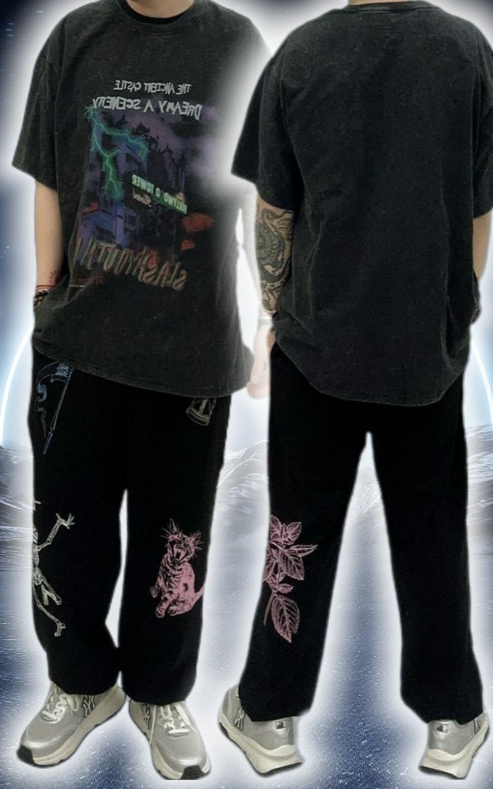 韓國連線 彩圖運動褲（K3 M525）