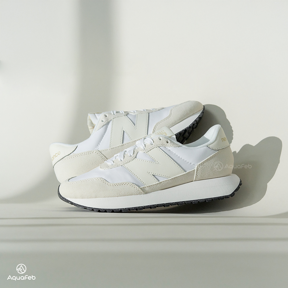 New Balance 237 女鞋 奶油杏色 麂皮 拼接 緩衝 運動 復古 休閒鞋 WS237CG