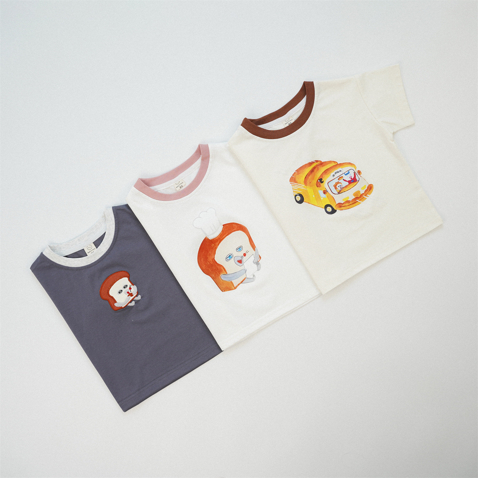 圓領麵包短袖上衣