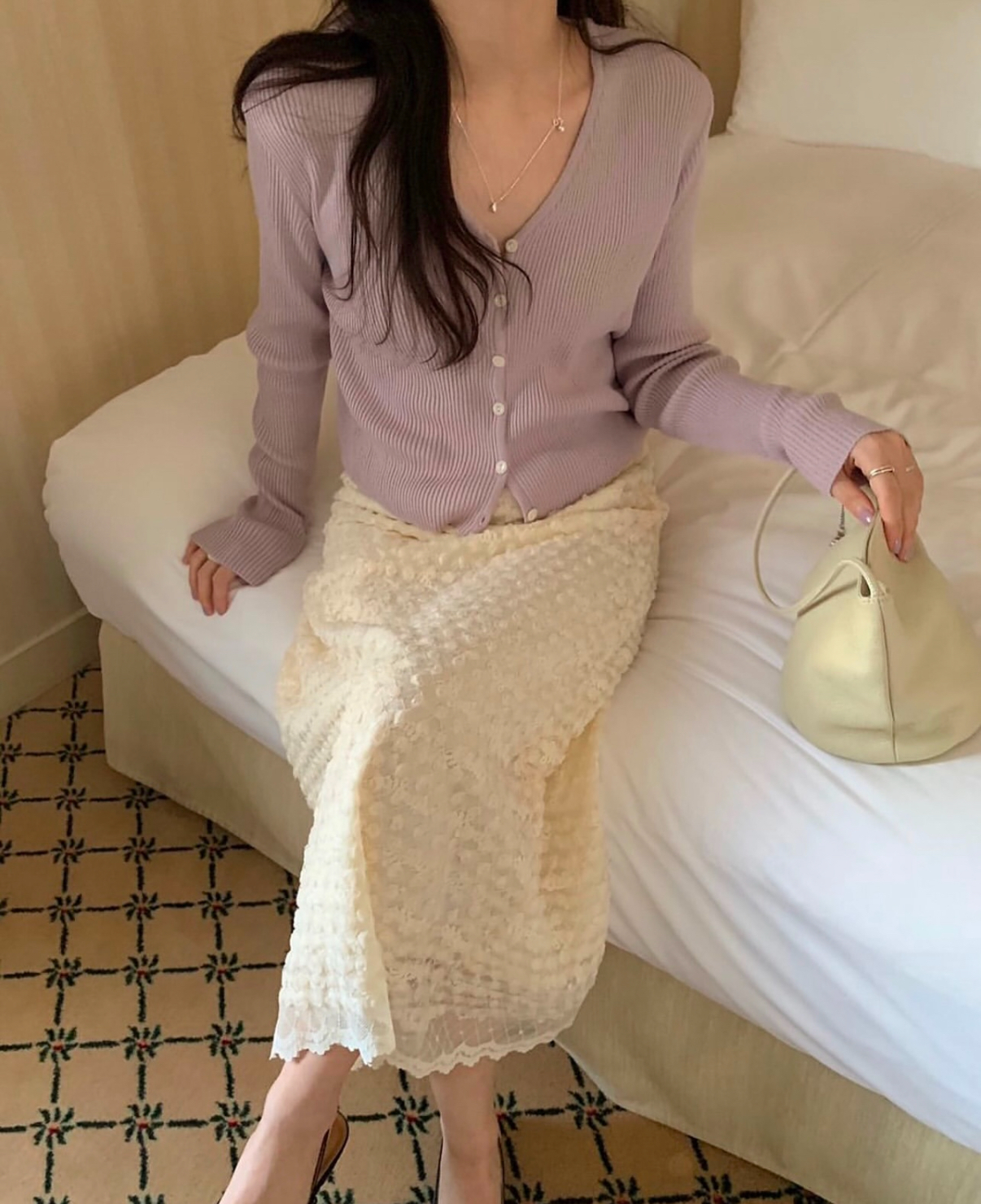 [現貨] Tess 坑條針織外套 [ 4色 / Free ]