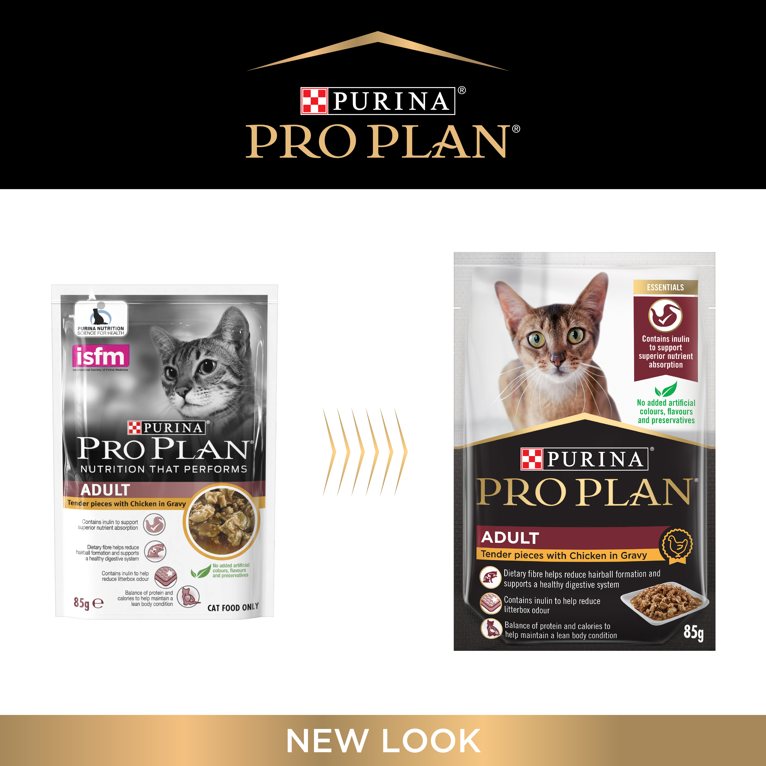 PRO PLAN® Tender Pieces with Chicken in Gravy – Wet Cat Food 85g x 12