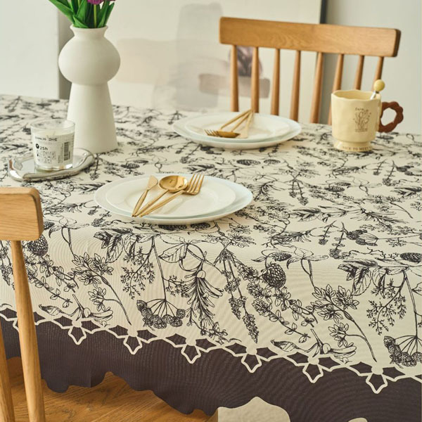 歐式不規則防水防油桌布