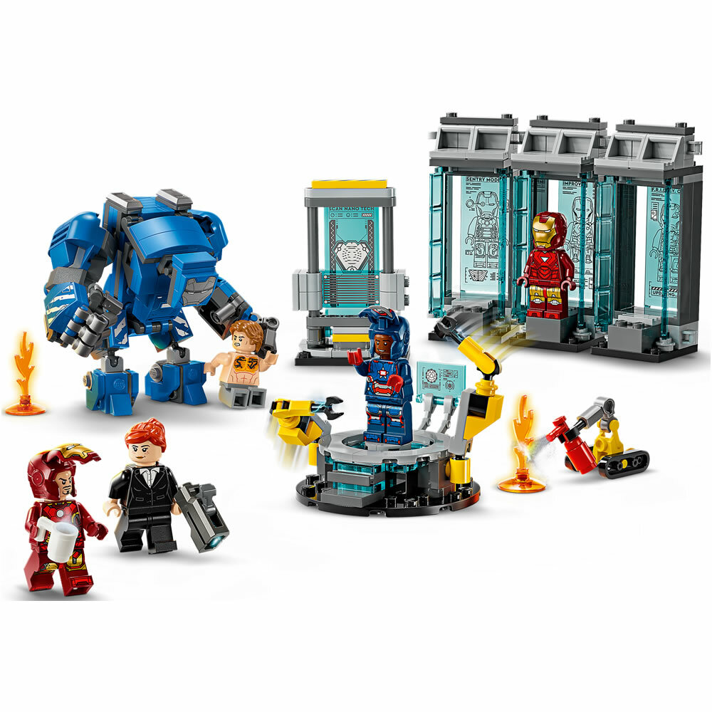 LEGO 76315 樂高積木 76315 Super Heroes 超級英雄系列 -  鋼鐵人的實驗室：鋼鐵裝展示區