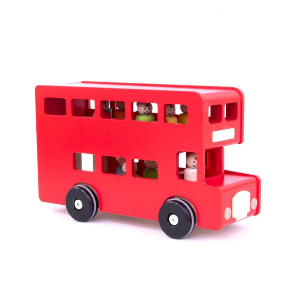 【BAJO】交通工具系列 | 倫敦雙層大巴士-識數啟蒙木玩