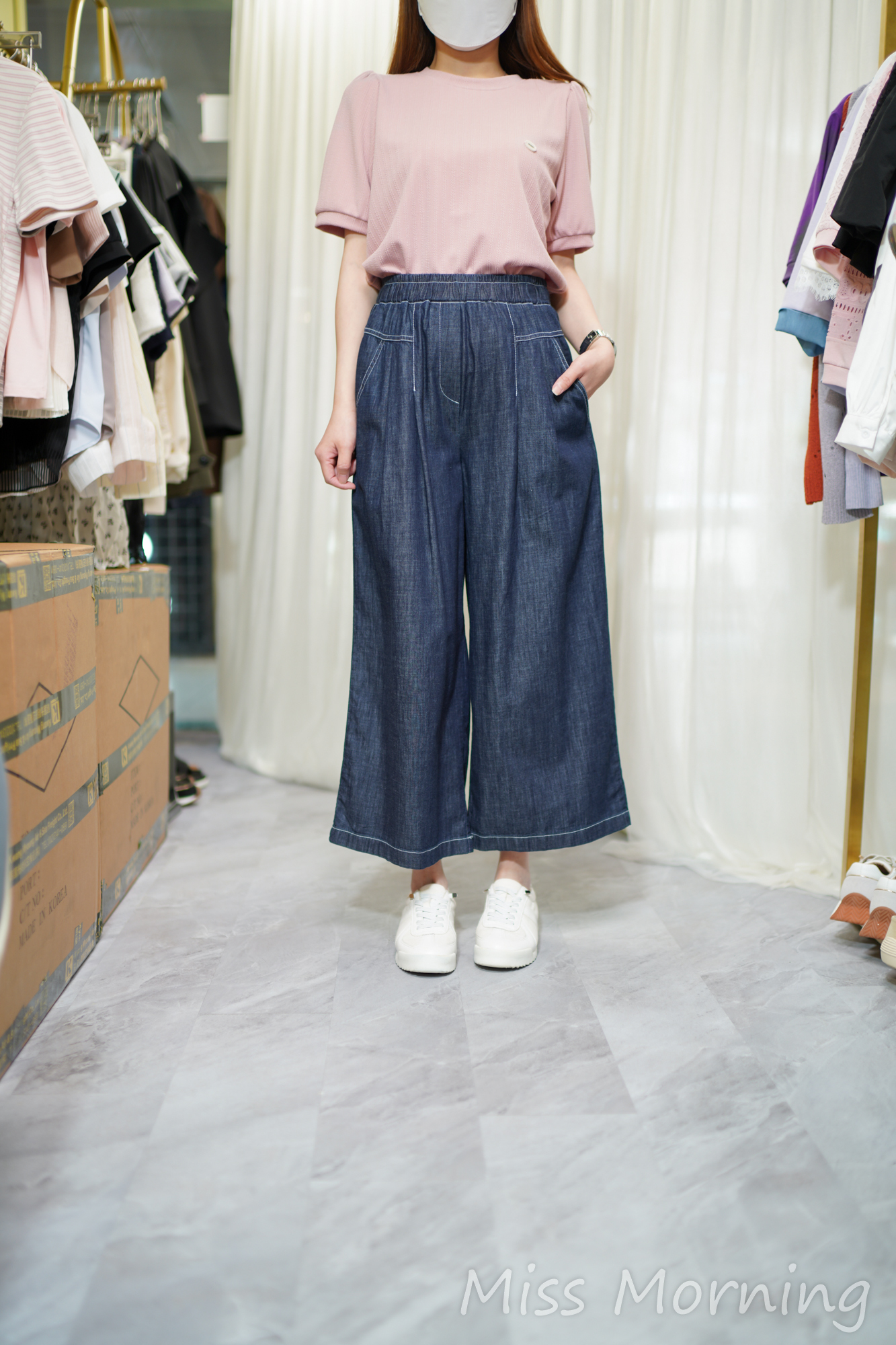 直扭紋款上衣(14491)