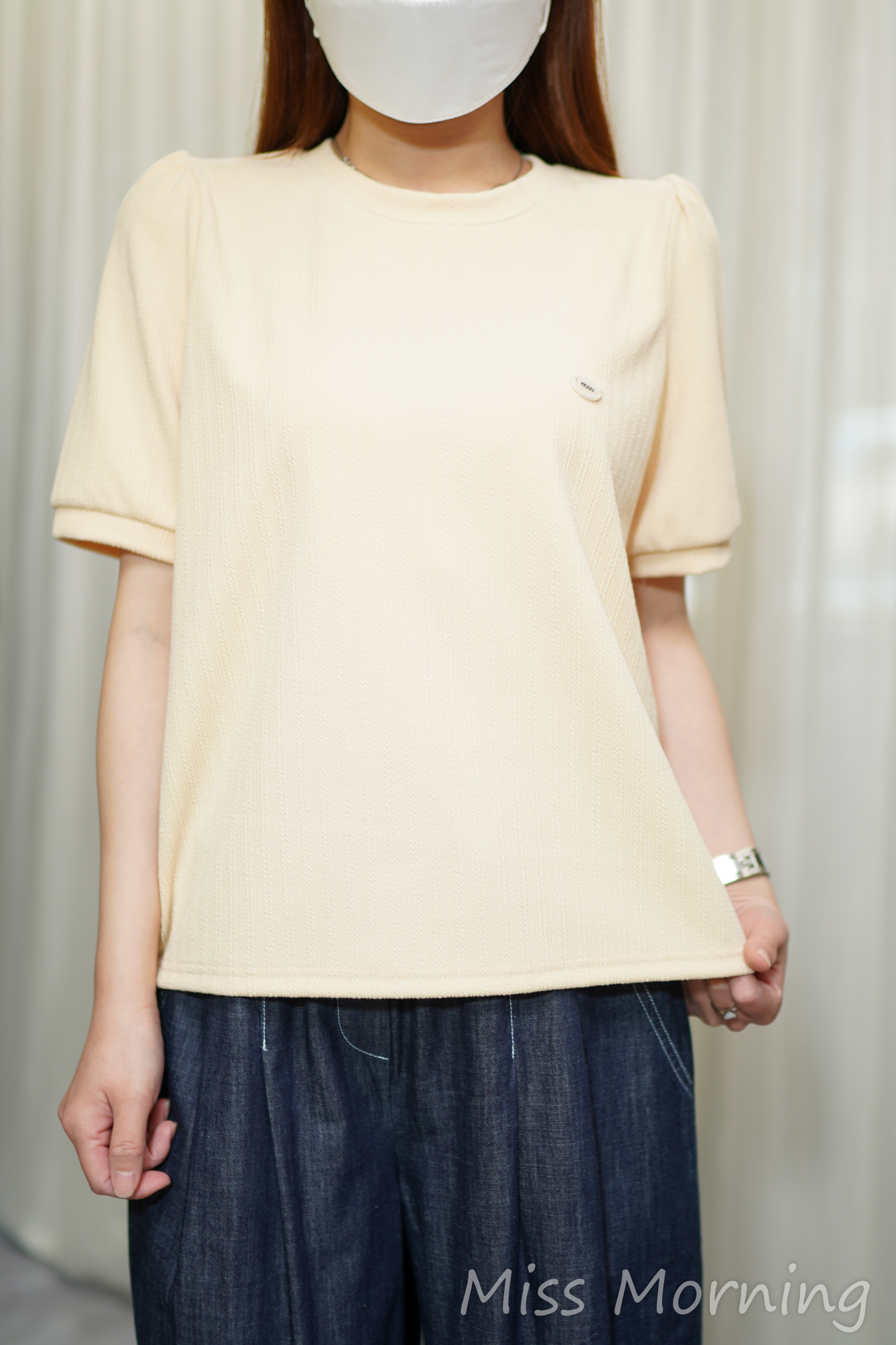 直扭紋款上衣(14491)