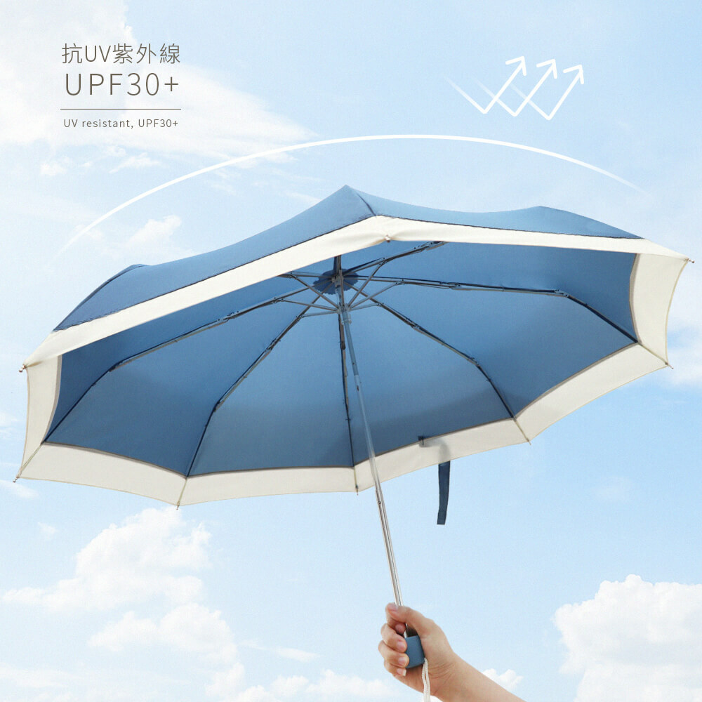 抗UV紫外線UPF30+,4級超潑水傘布
