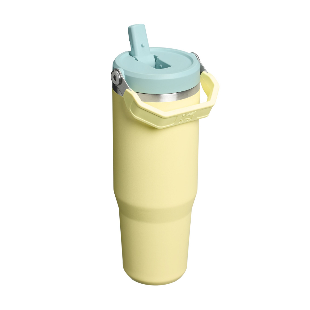 STANLEY 經典系列 IceFlow 手提吸管杯2.0 0.88L / 萊姆黃