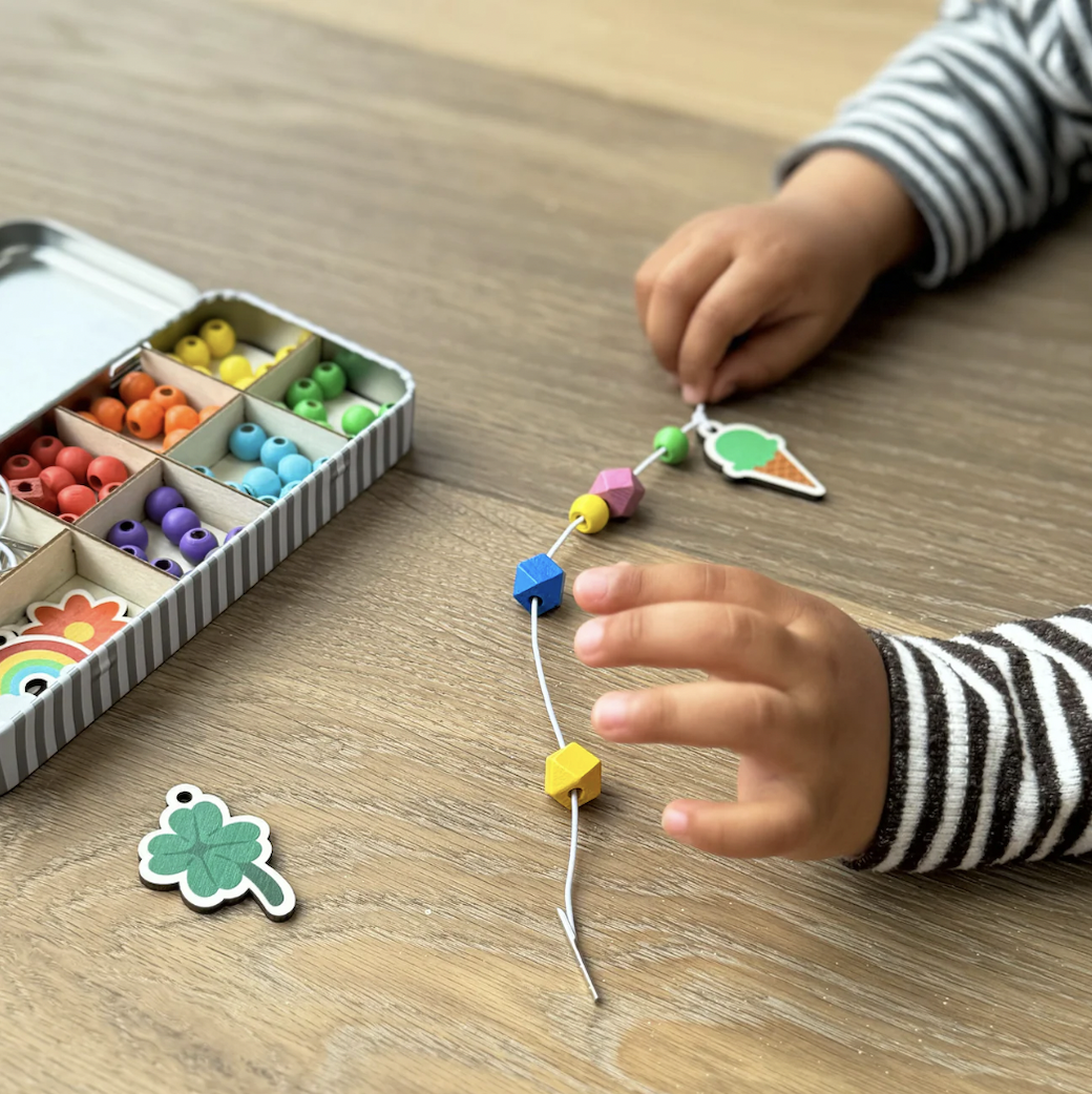 好運小飾物-長型鐵盒 | DIY串珠鑰匙圈