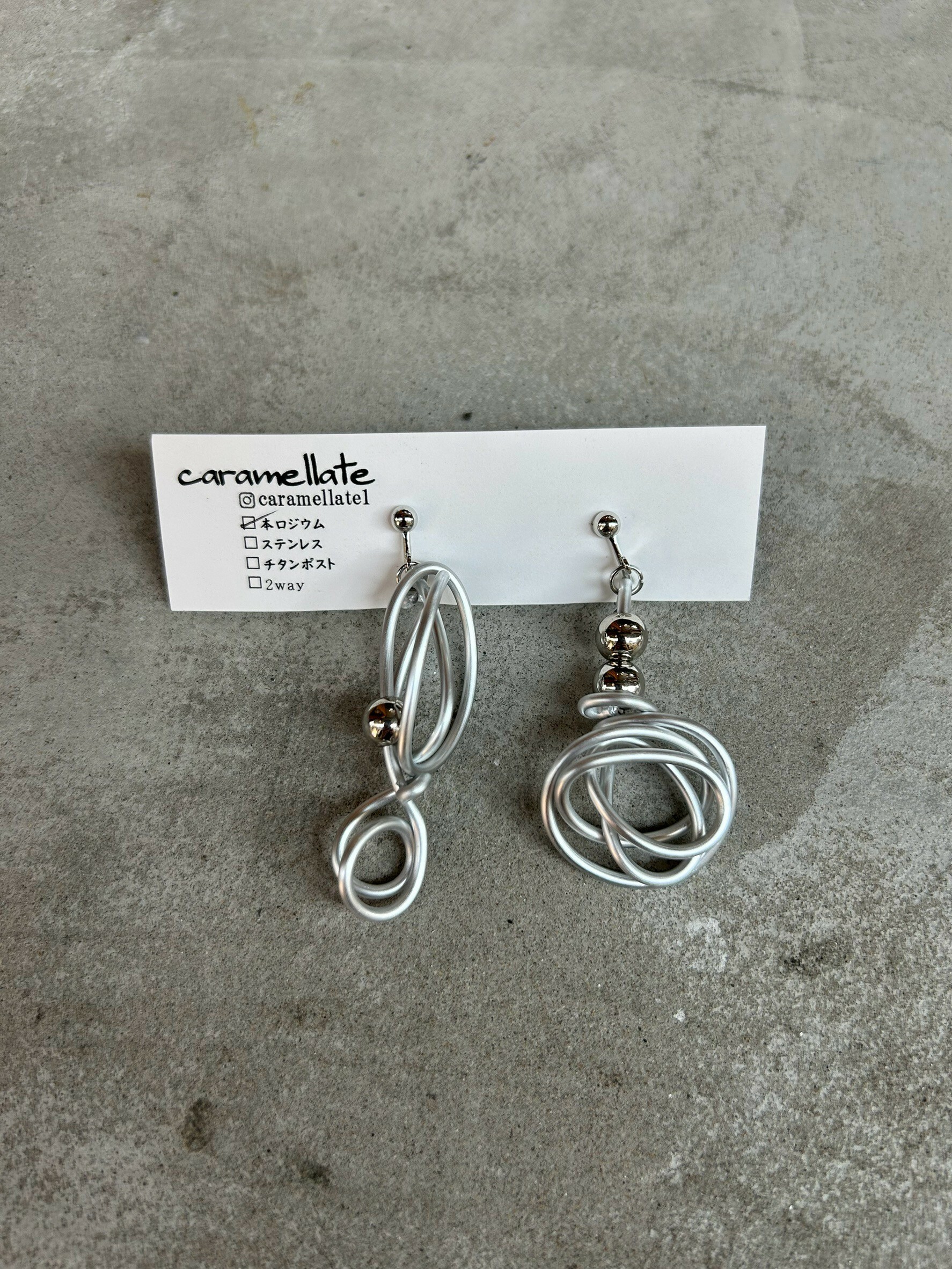 [caramellate] 電線耳環 | 耳夾 | NO.3