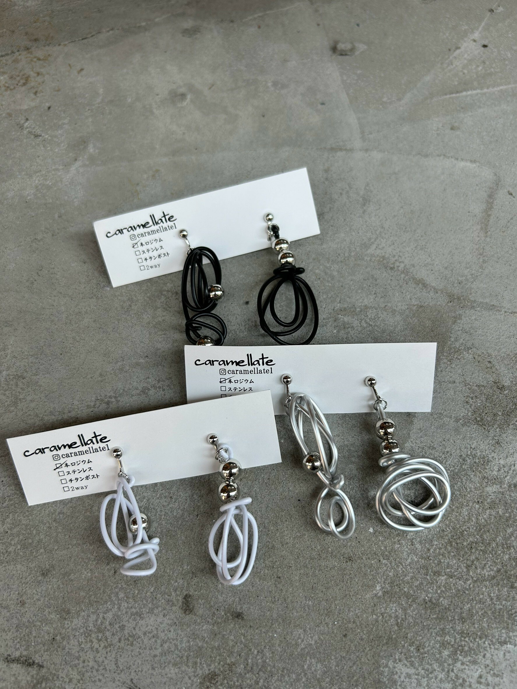 [caramellate] 電線耳環 | 耳夾 | NO.3