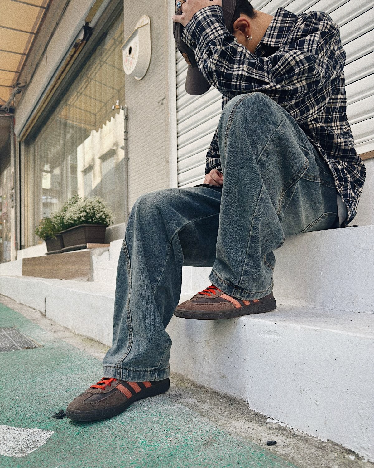 OurPick Baggy Jeans  廓型牛仔寬褲