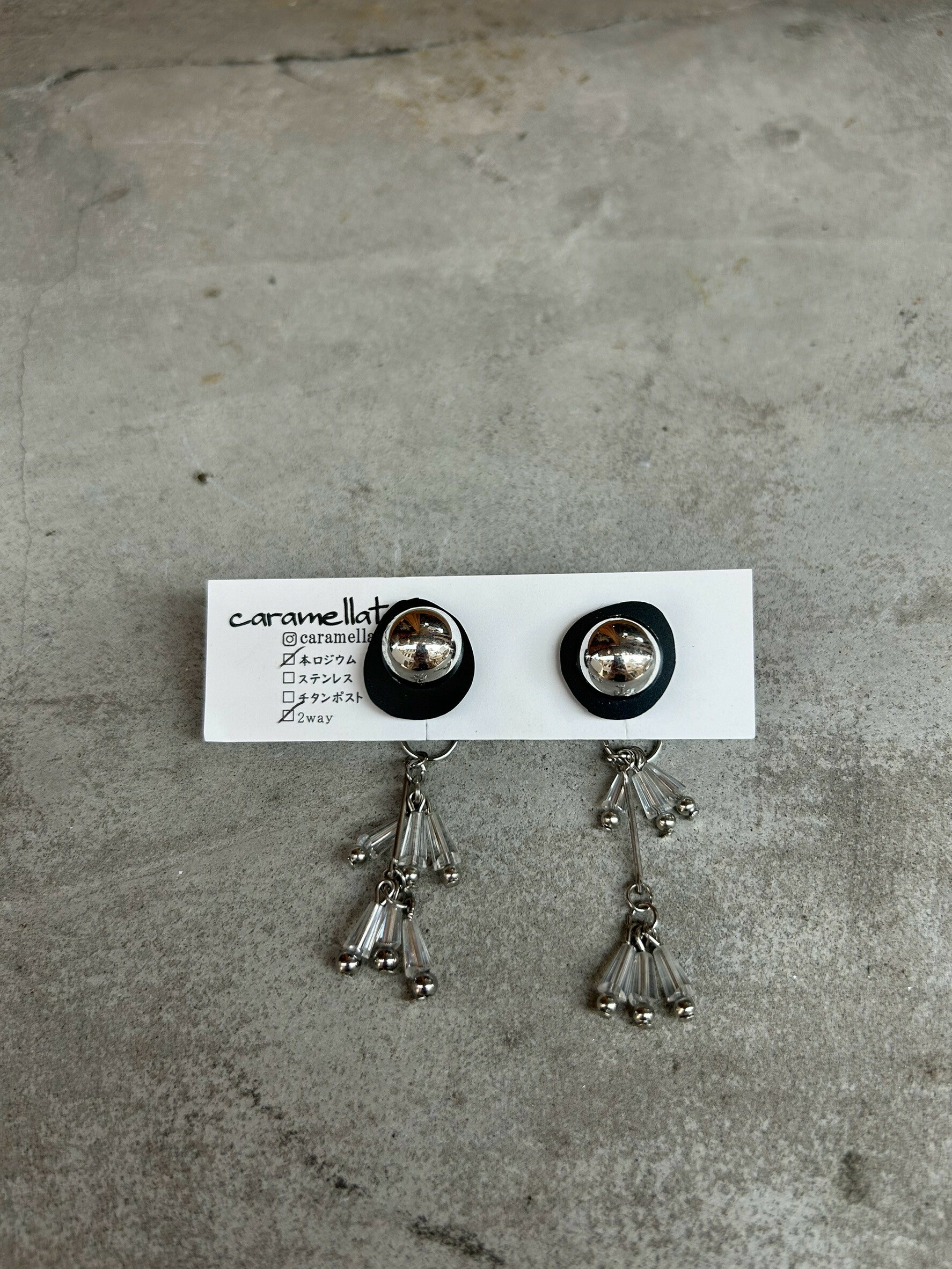 [caramellate] 兩用 | 壓克力耳環 | 耳夾 | NO.10