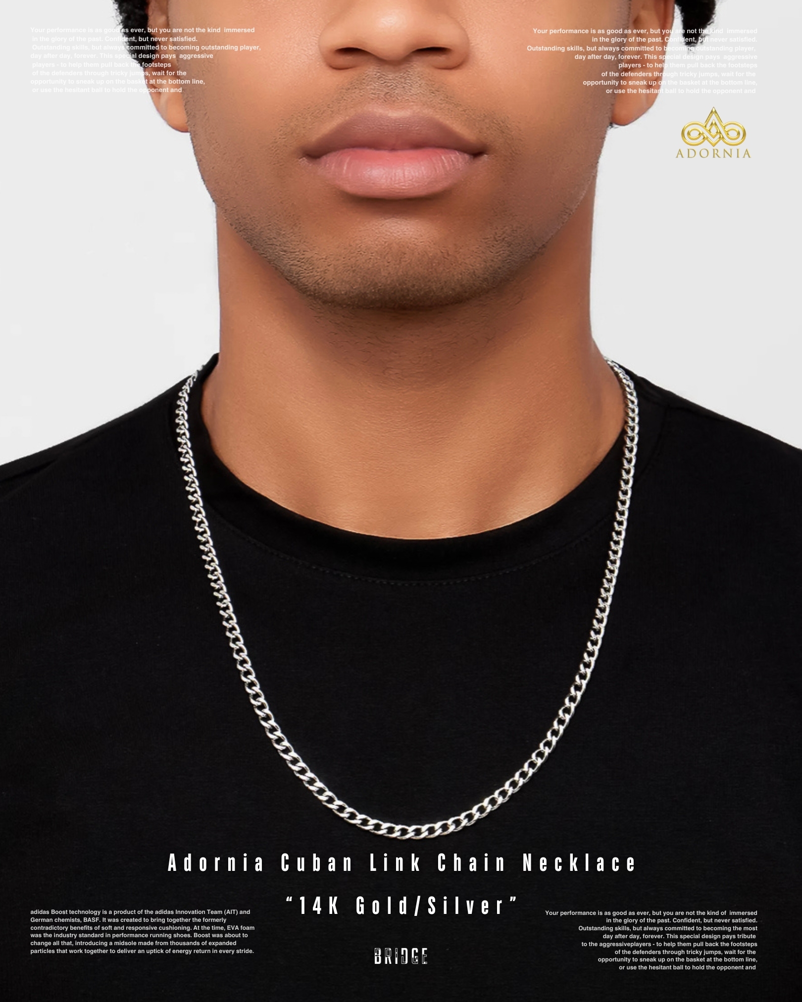 『輕奢之頂Adornia』Adornia Cuban Link Chain Necklace