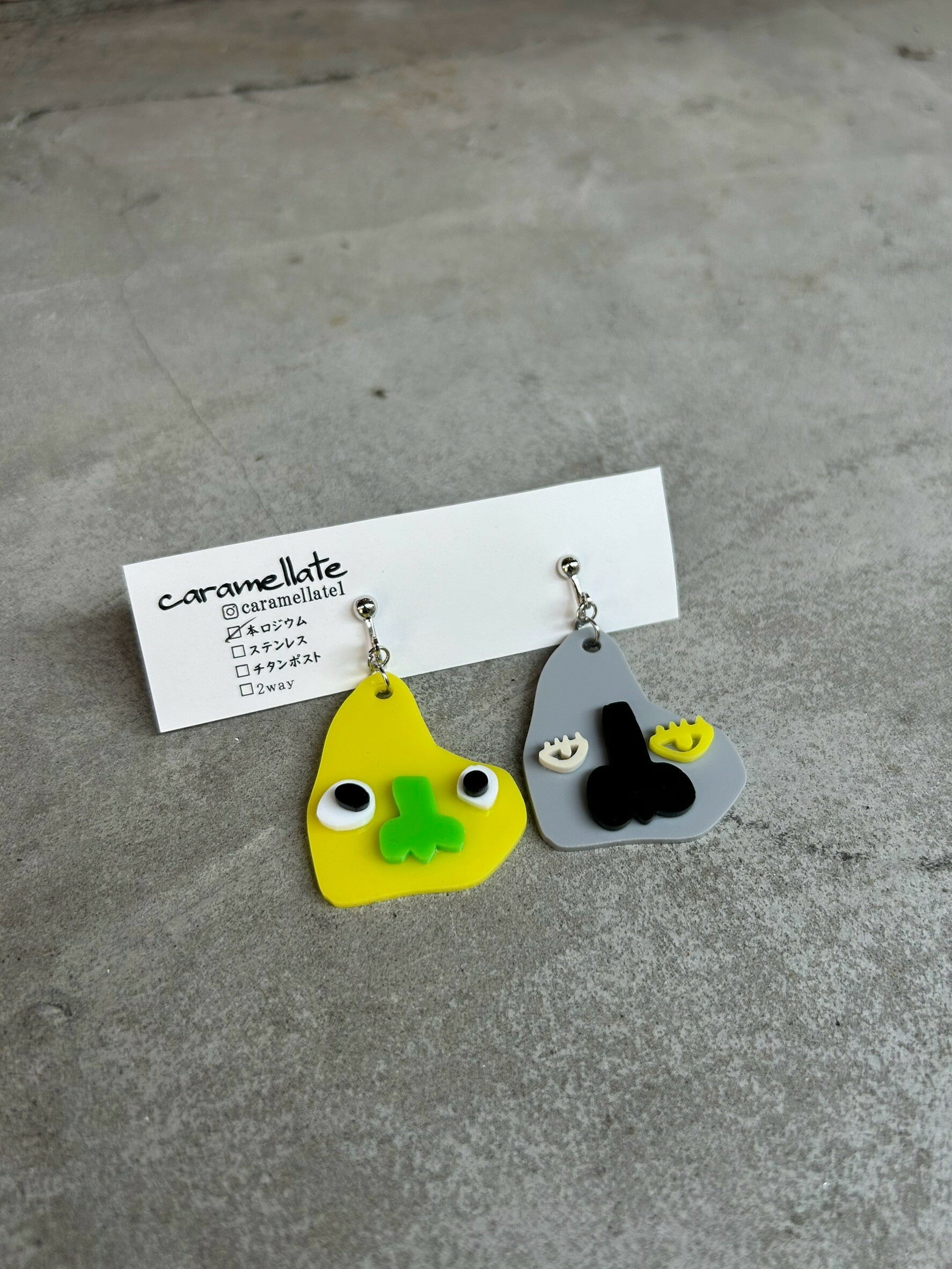 [caramellate] 怪趣表情耳環 | 耳夾 | NO.13