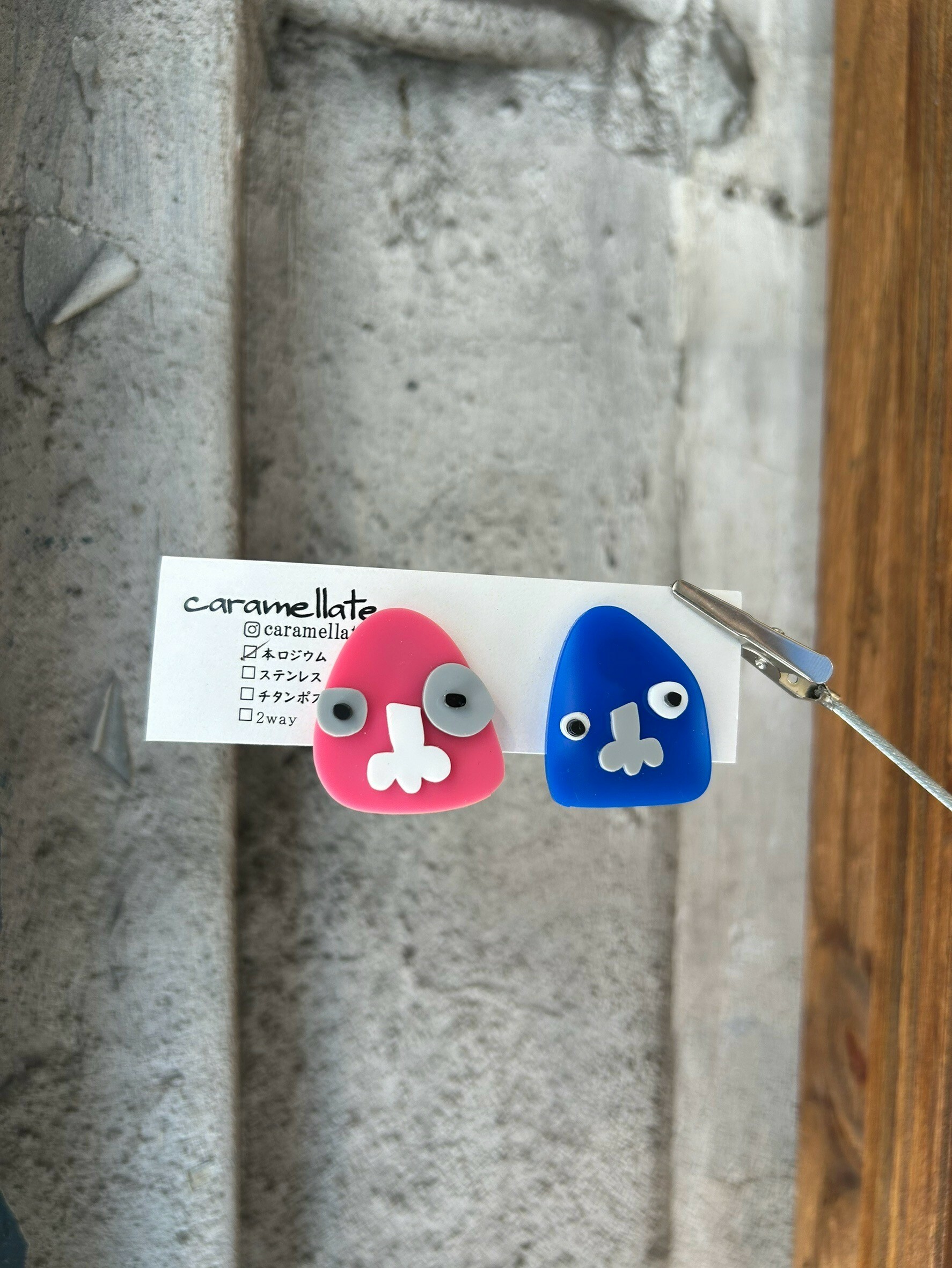 [caramellate] 怪趣表情耳環 | 耳夾 | NO.14