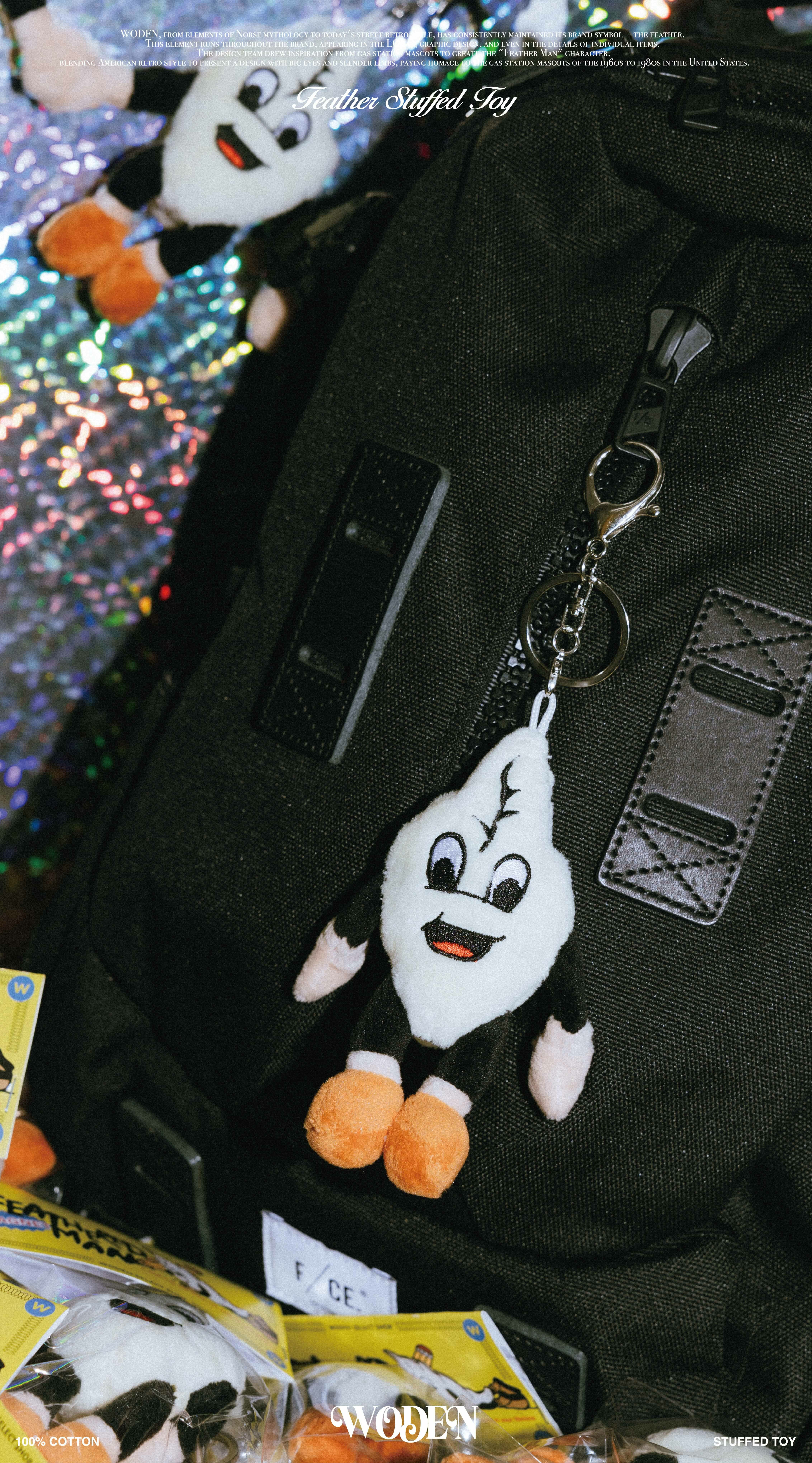 WODEN 2025 Spring & Summer Feather Stuffed Toy 玩偶 掛飾