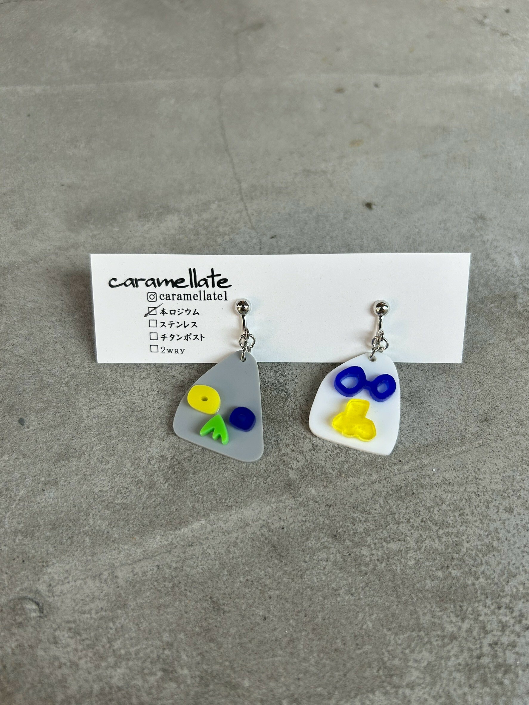 [caramellate] 怪趣表情耳環 | 耳夾 | NO.20