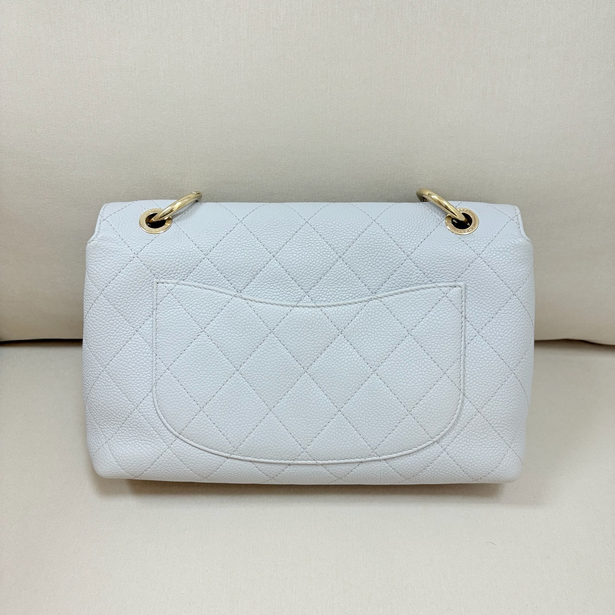 Chanel Flap Bag - Grey / Ghw