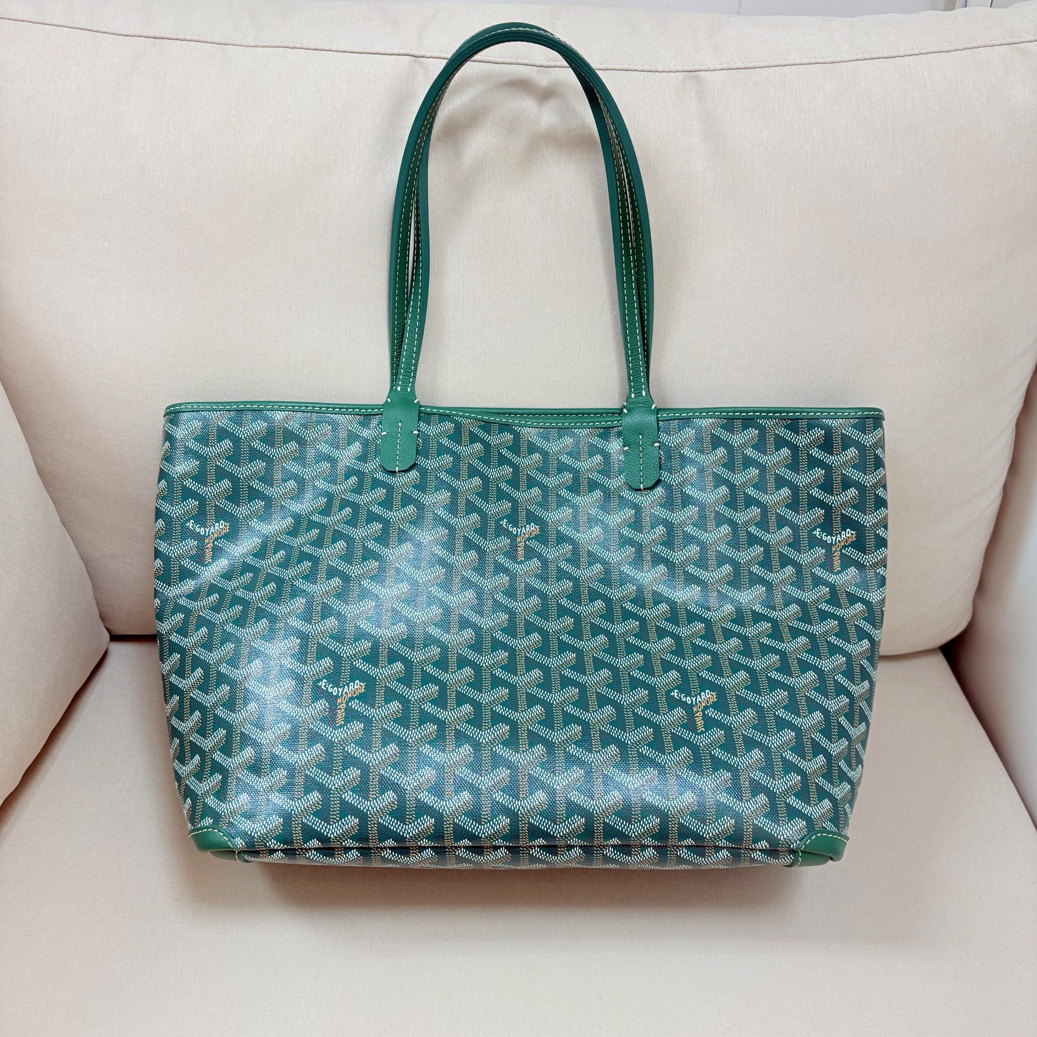 Goyard Tote Bag - Green / Shw