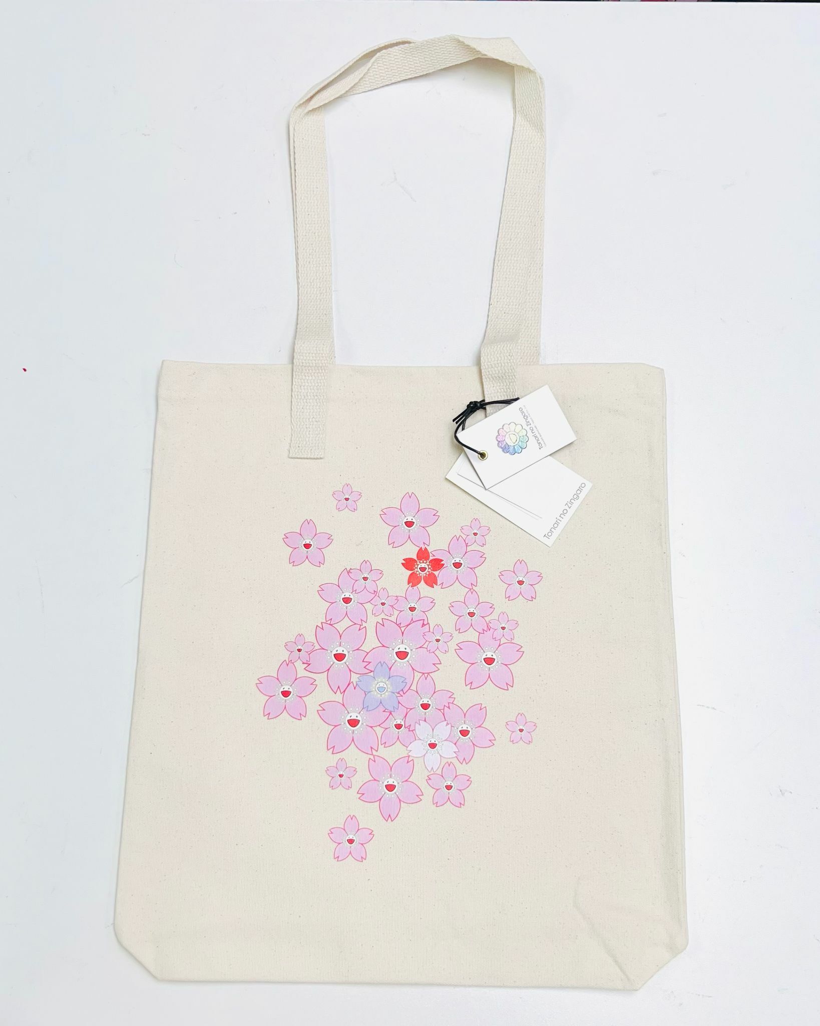 Murakami Cherry Blossoms Canvas Tote Bag A