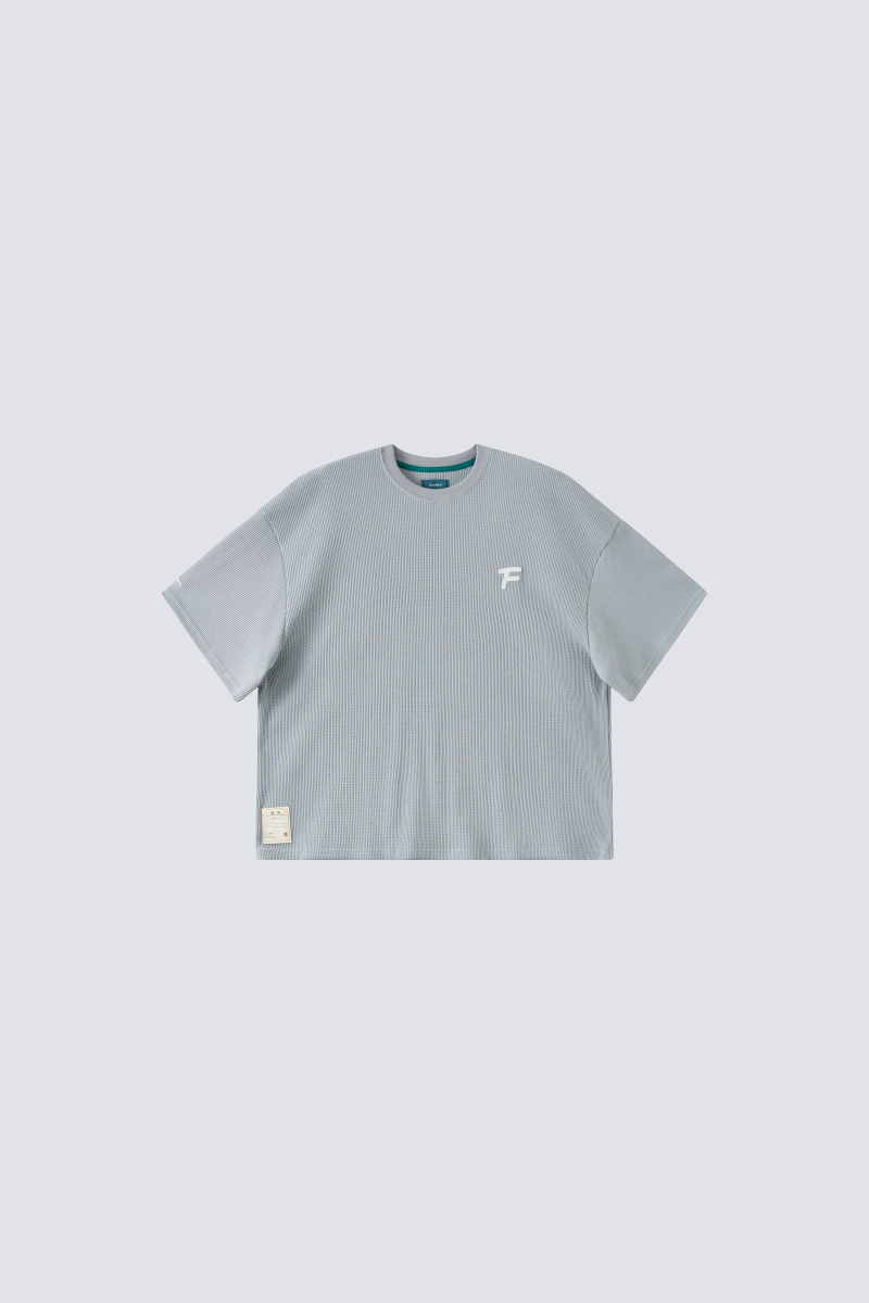 Washed Waffle Oversized Tee｜Light Blue｜Hong Kong Original Design
