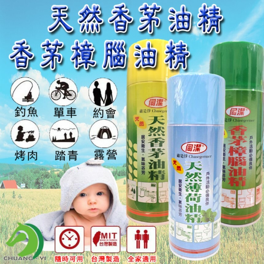 台灣製造 天然香茅油精噴霧 450ML