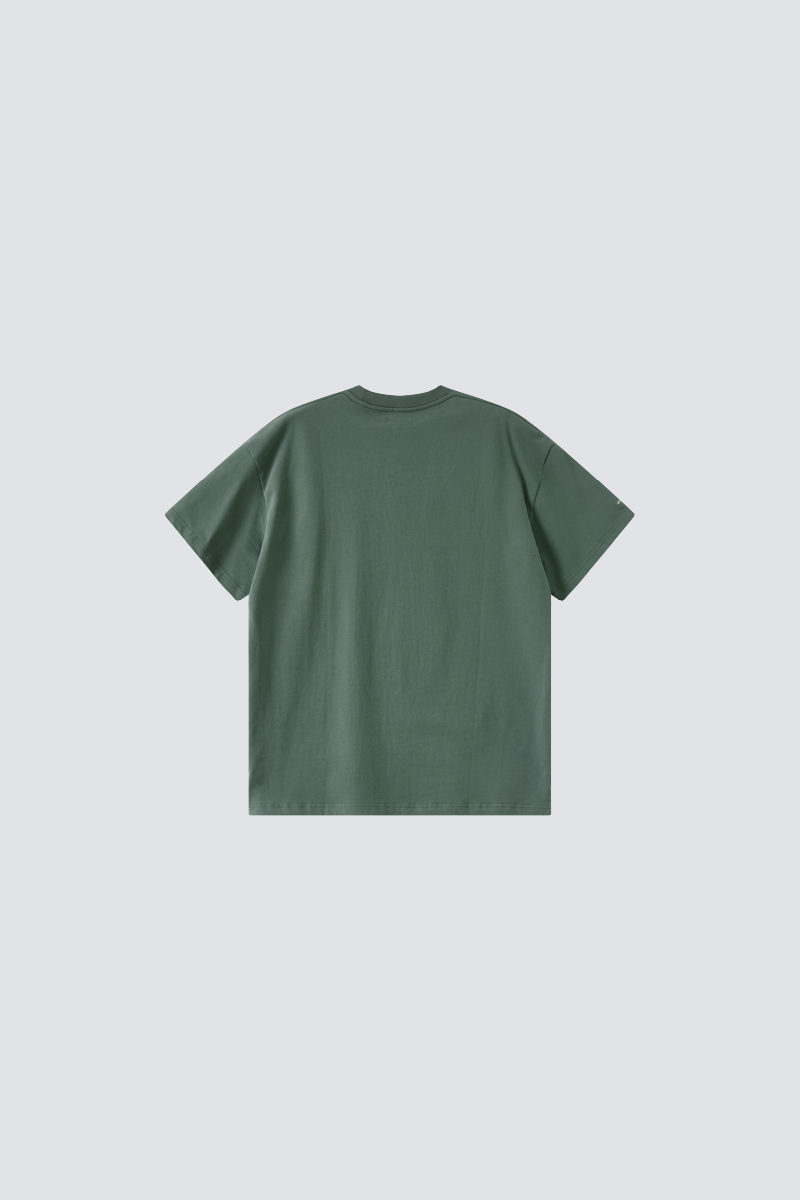 Heavy Weight Snowflake Velvet Essential Tee｜FUMBLE Green｜Hong Kong Original Design