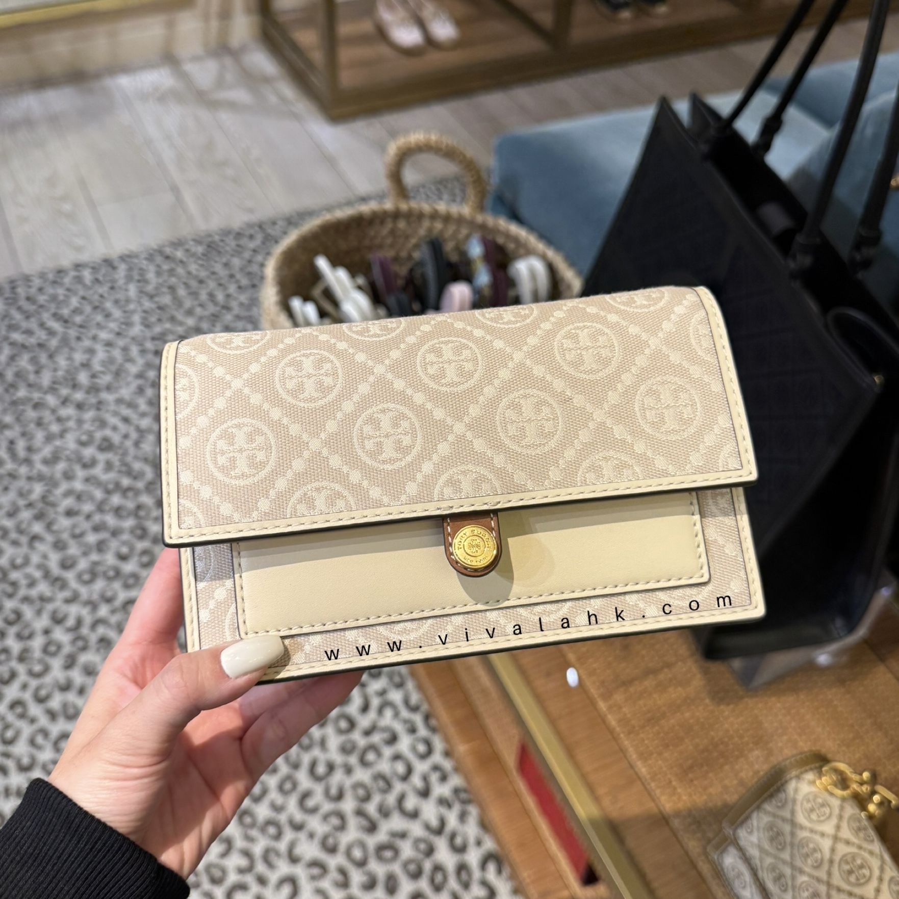 Tory Burch - T Monogram 銀包斜孭袋 (159061)
