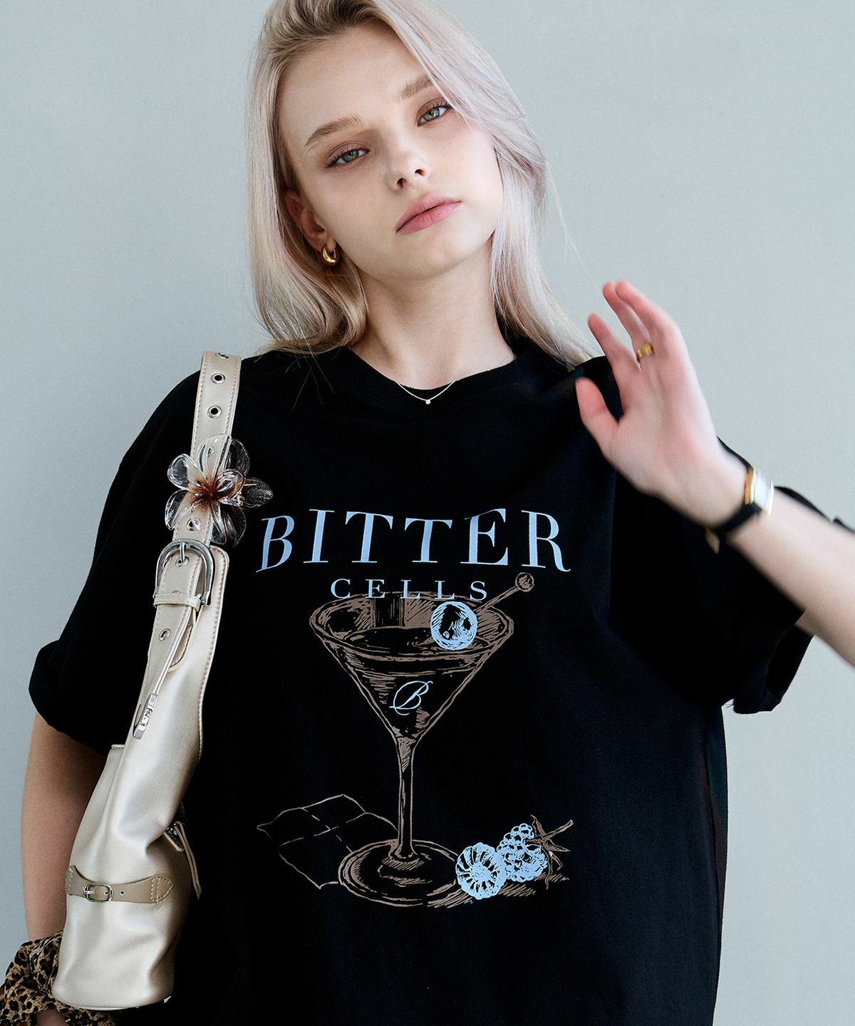 ★ BITTER CELLS★ Cocktail Love Tea Dark Gray B254TS19DG FINEWELL™ BITTERS BOTTLES ENGRAVERS STYLE BITTERS – SILVER