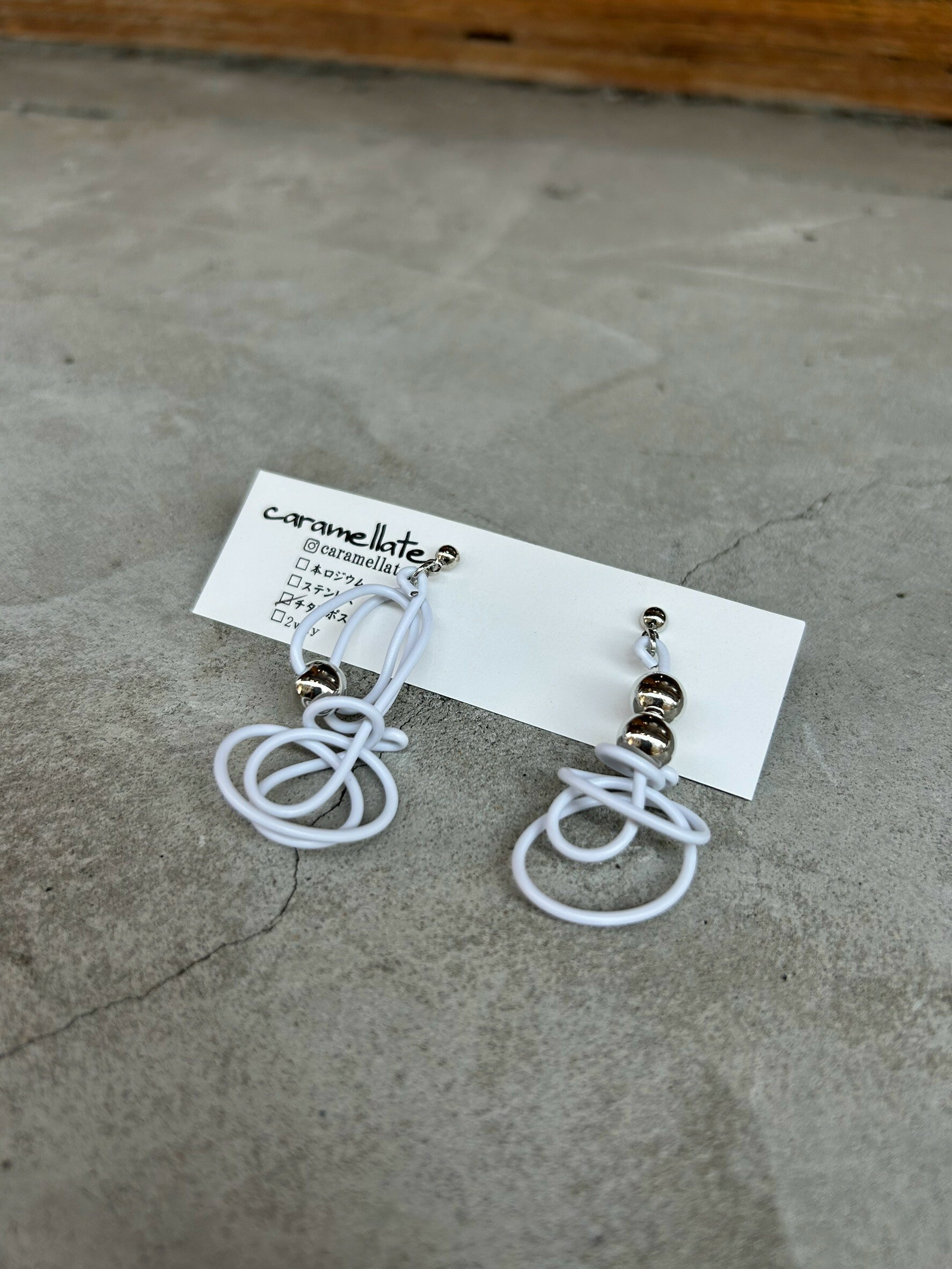 [caramellate] 電線耳環 | 耳針 | NO.22