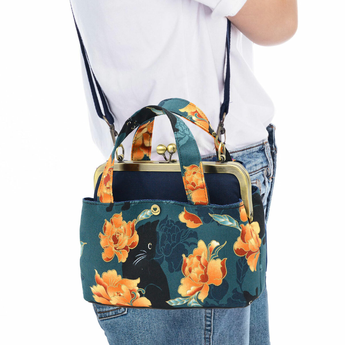 20公分ㄇ形光面口金_螺絲款/個【贈三層口金手提斜背包紙型】